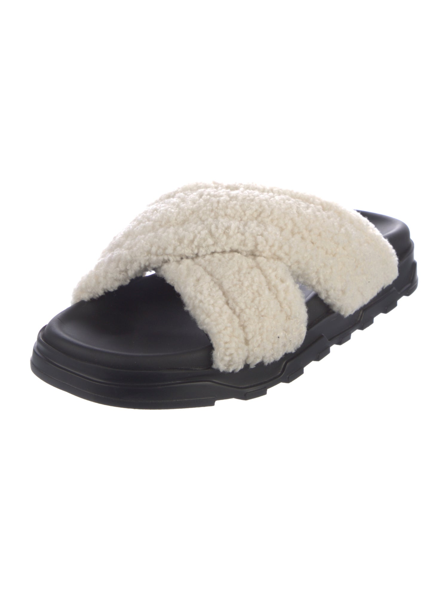 Fabiana Filippi Faux Fur Slides