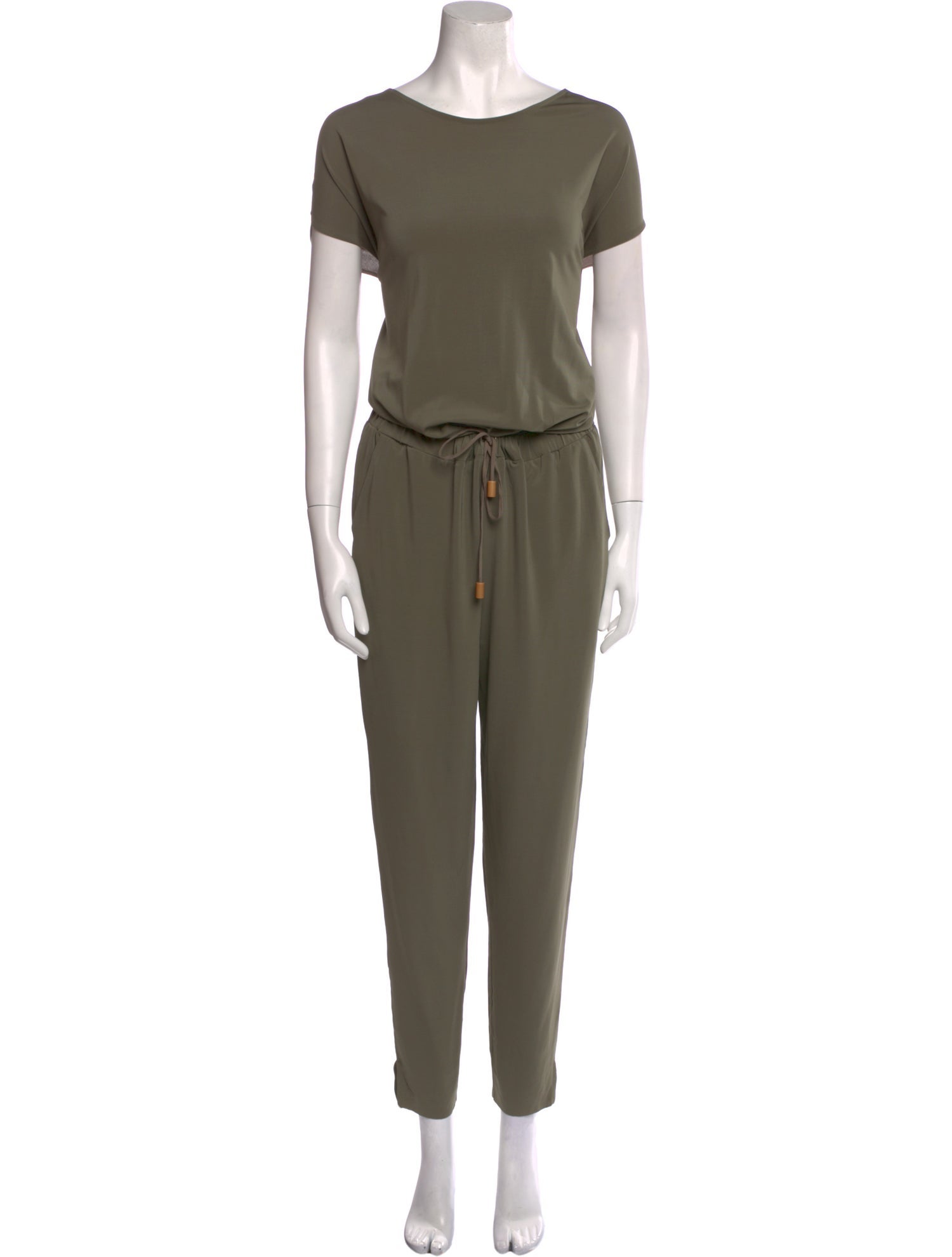 Fabiana Filippi Silk Bateau Neckline Jumpsuit