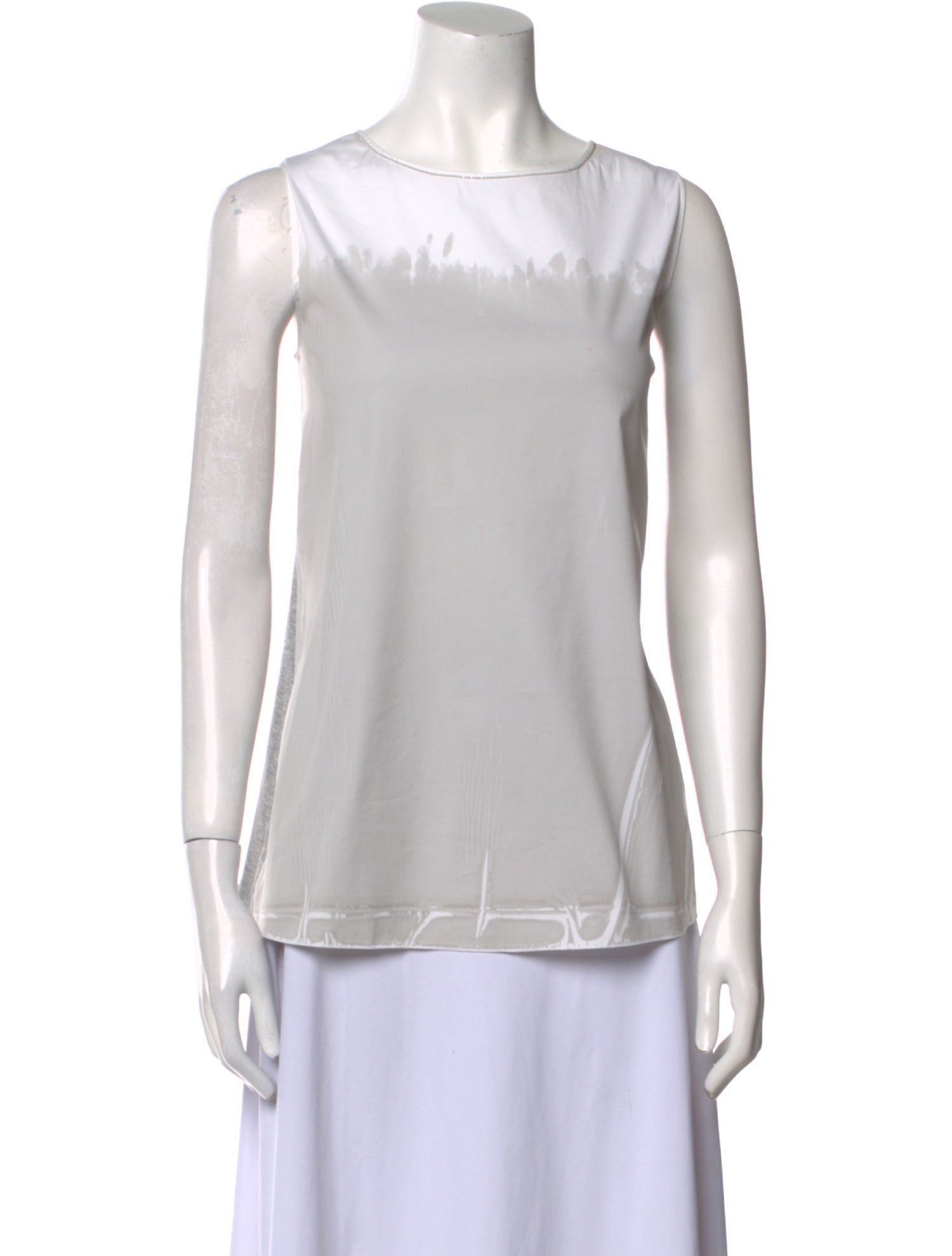 Fabiana Filippi Bateau Neckline Sleeveless Top