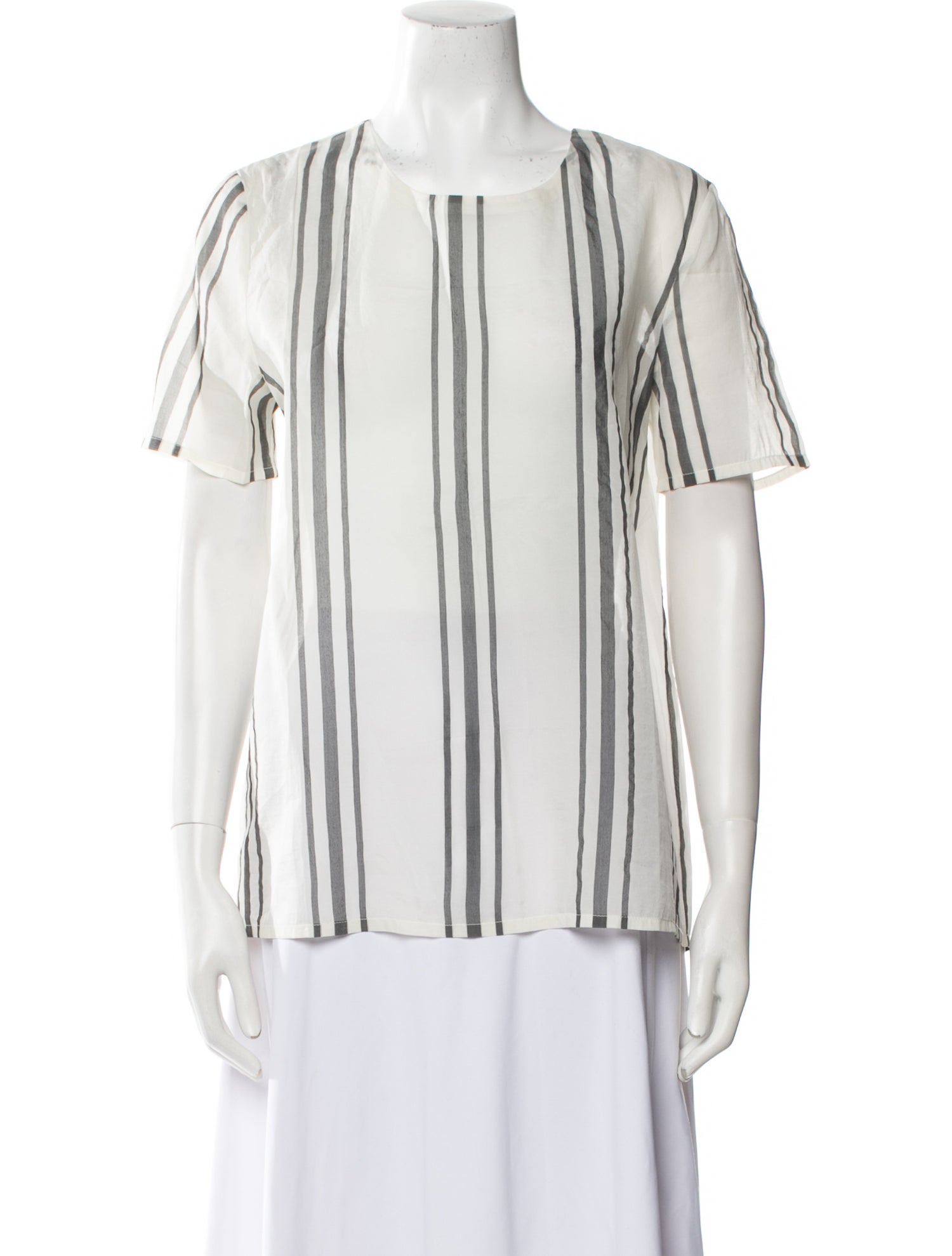 Fabiana Filippi Silk Striped Blouse