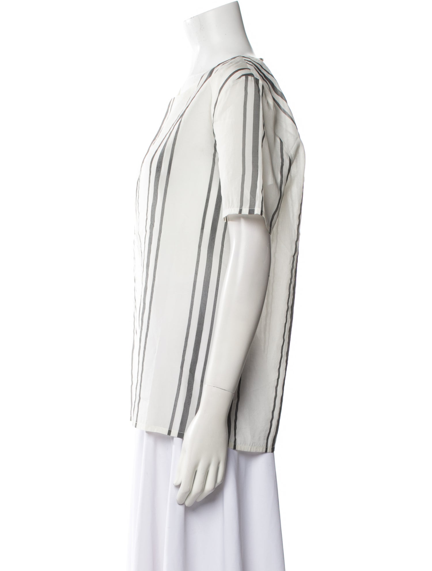 Fabiana Filippi Silk Striped Blouse