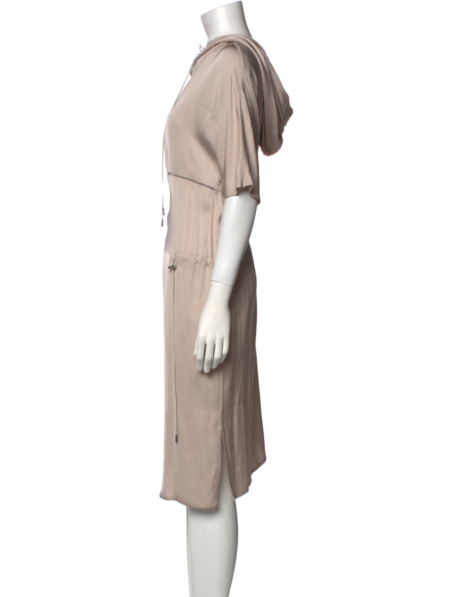 Fabiana Filippi Mock Neck Midi Length Dress