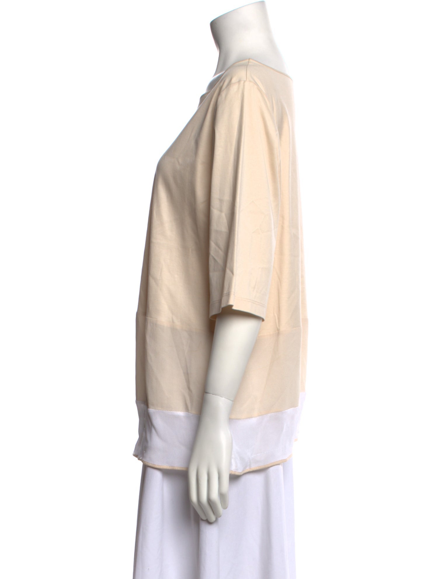 Fabiana Filippi Bateau Neckline Short Sleeve Top