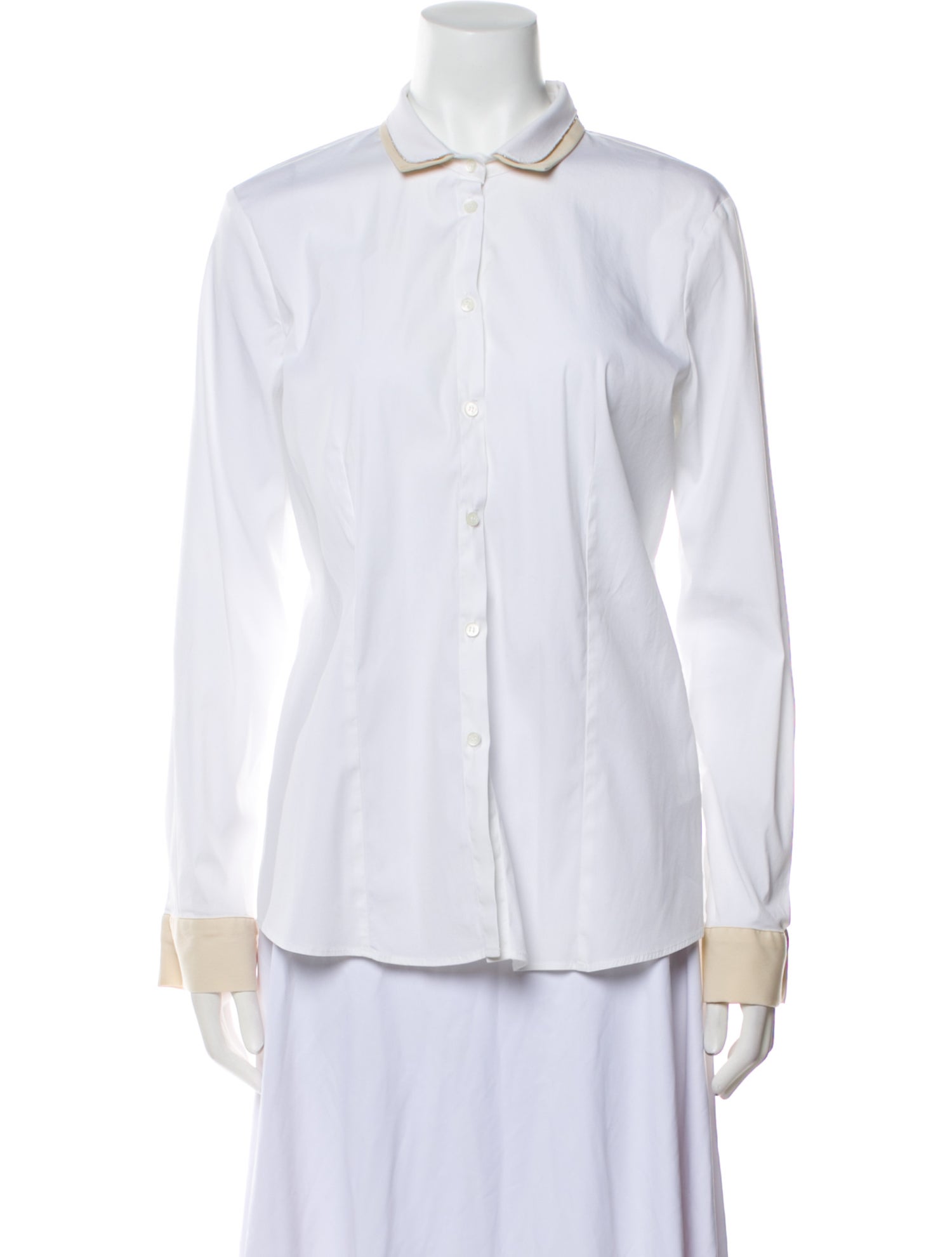 Fabiana Filippi Long Sleeve Button-Up Top