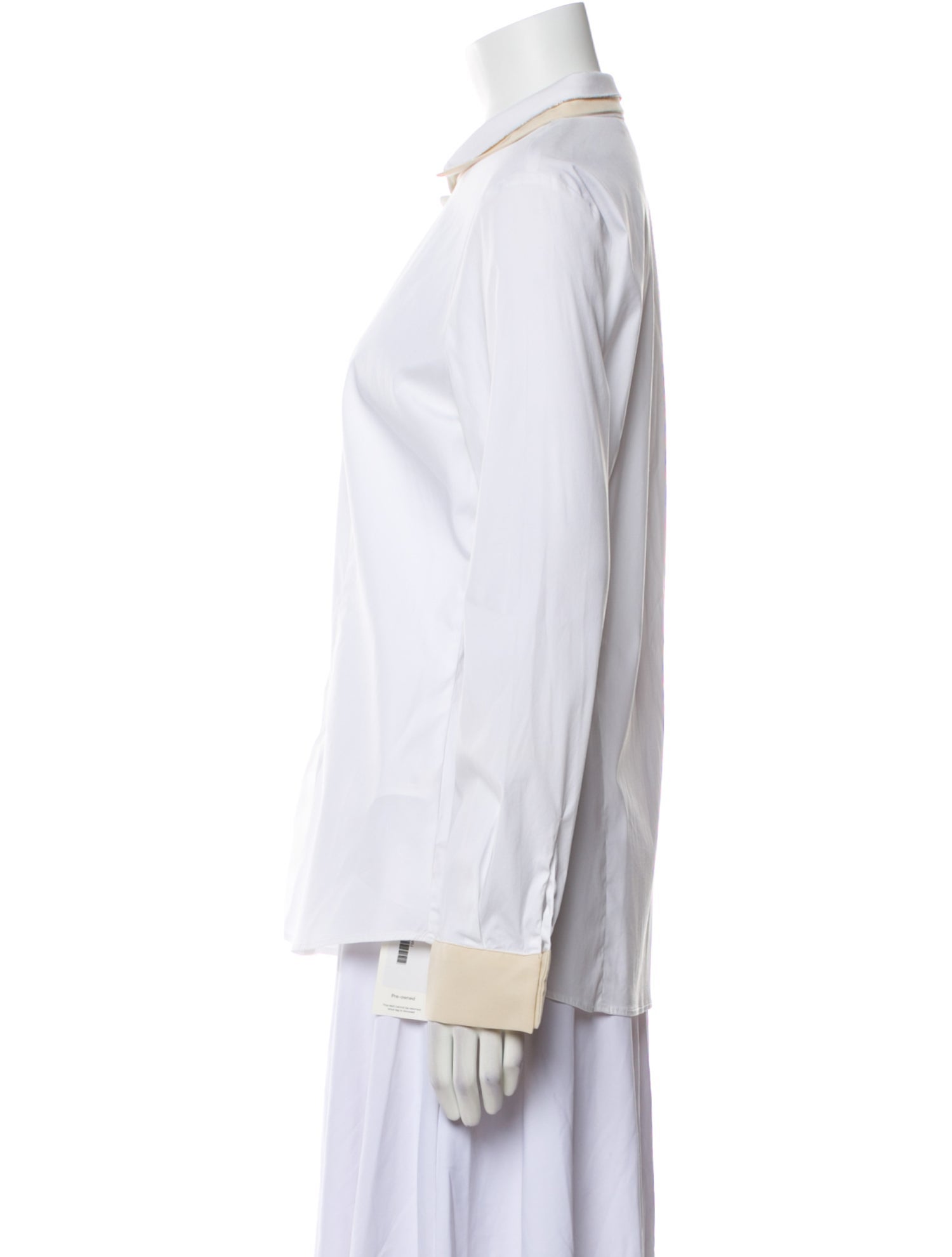 Fabiana Filippi Long Sleeve Button-Up Top