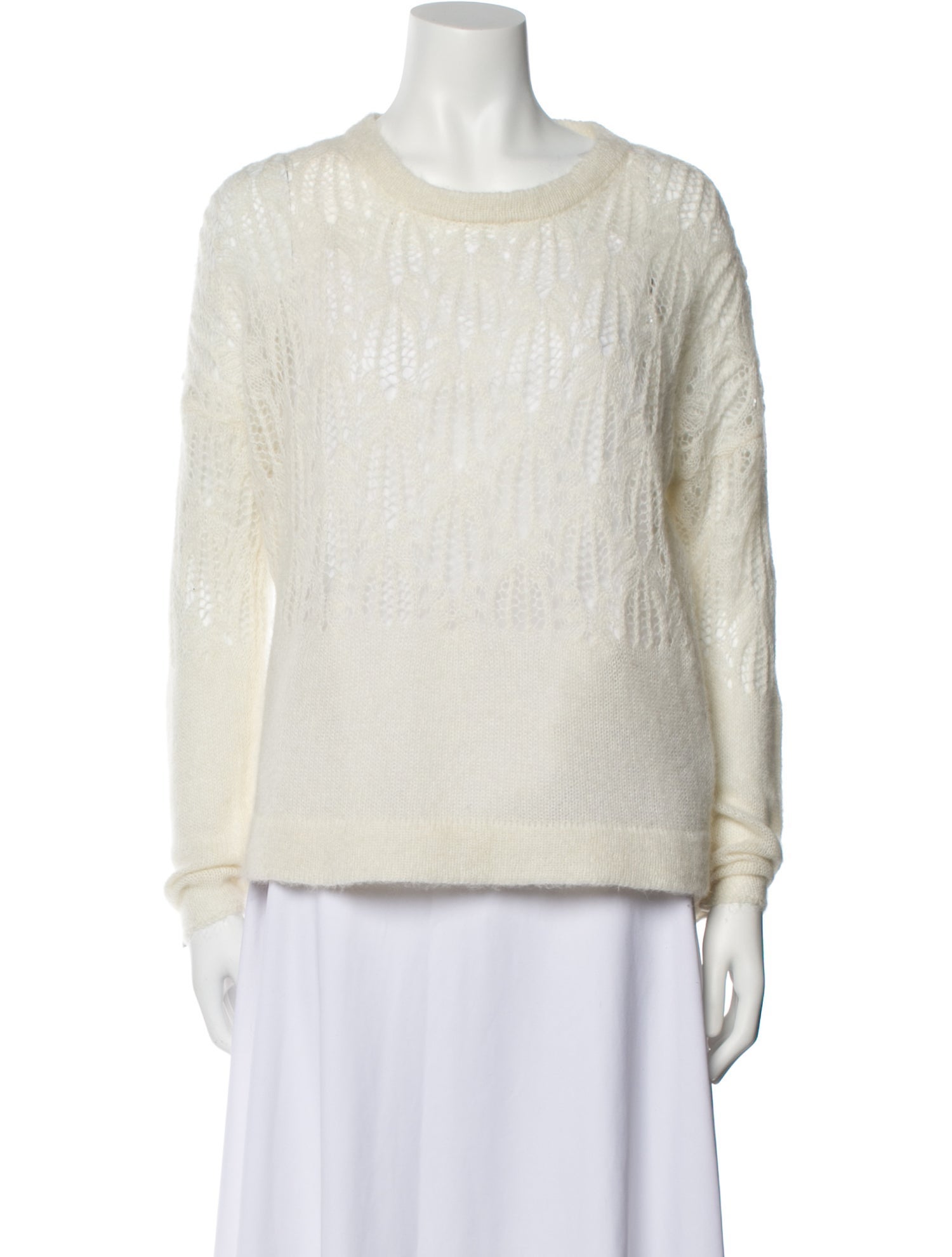 Fabiana Filippi Graphic Print Scoop Neck Sweater