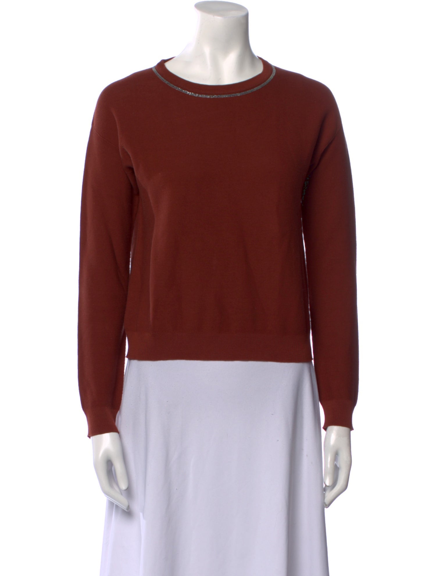 Fabiana Filippi Crew Neck Long Sleeve Sweatshirt