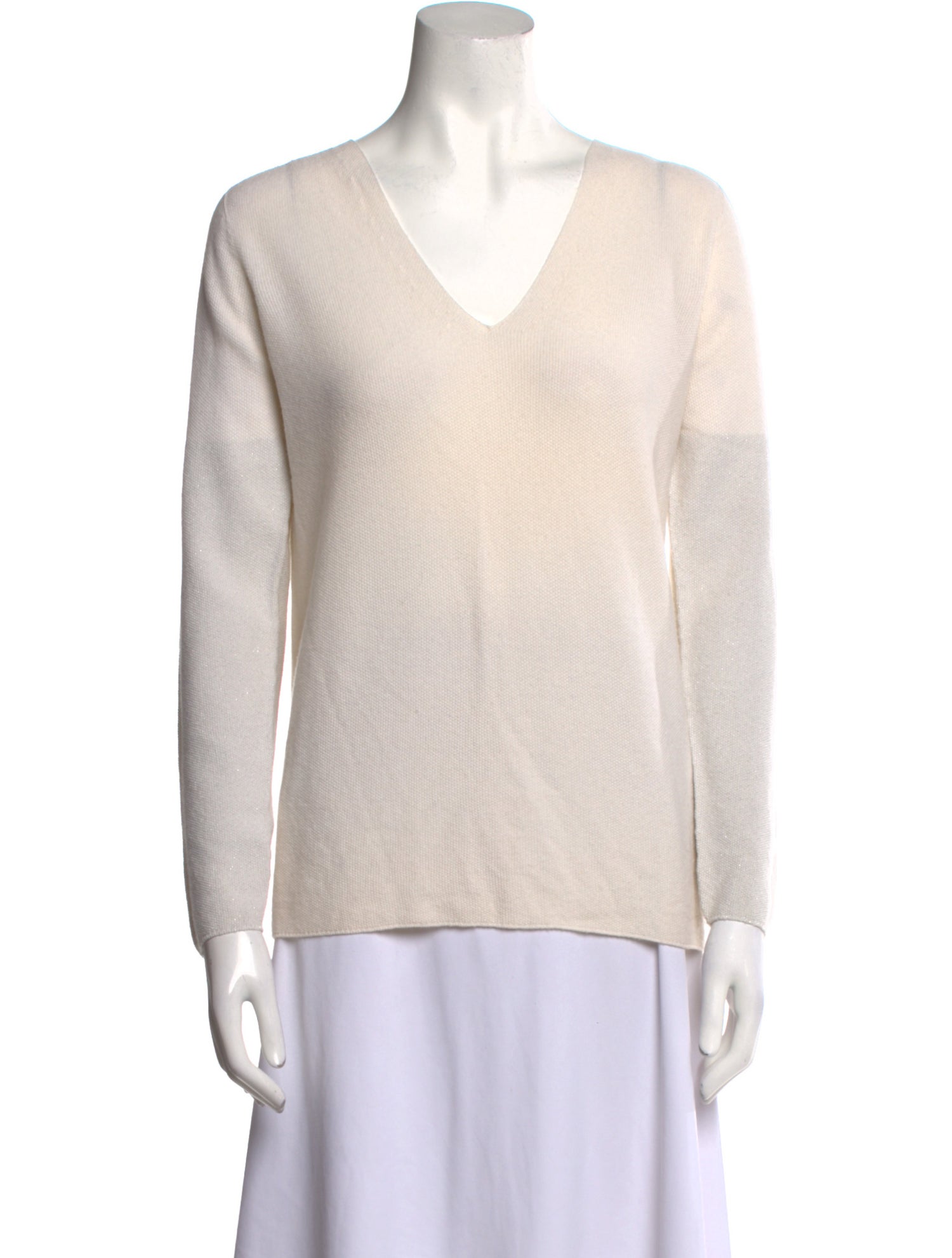 Fabiana Filippi Merino Wool V-Neck Sweater