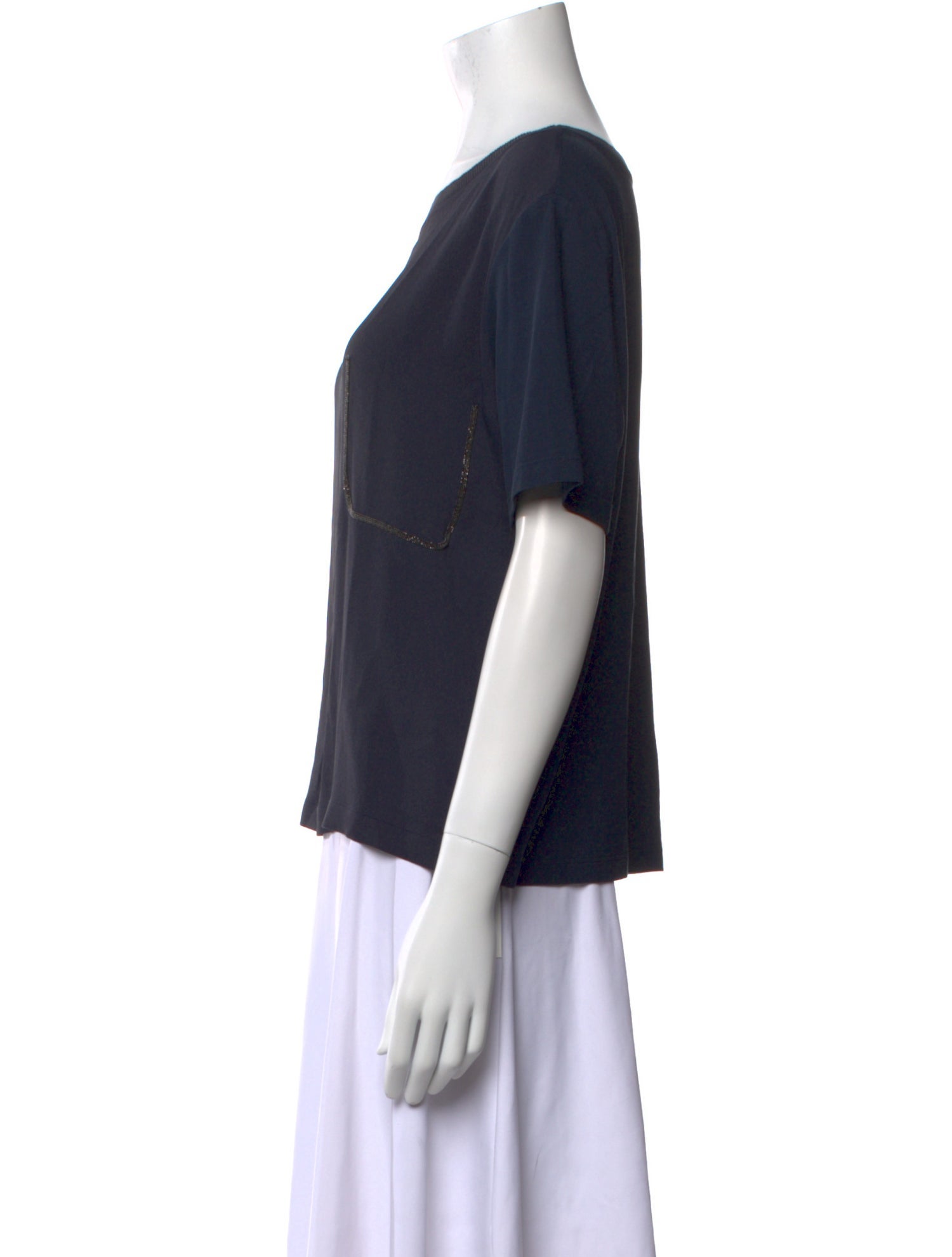 Fabiana Filippi Scoop Neck Short Sleeve T-Shirt