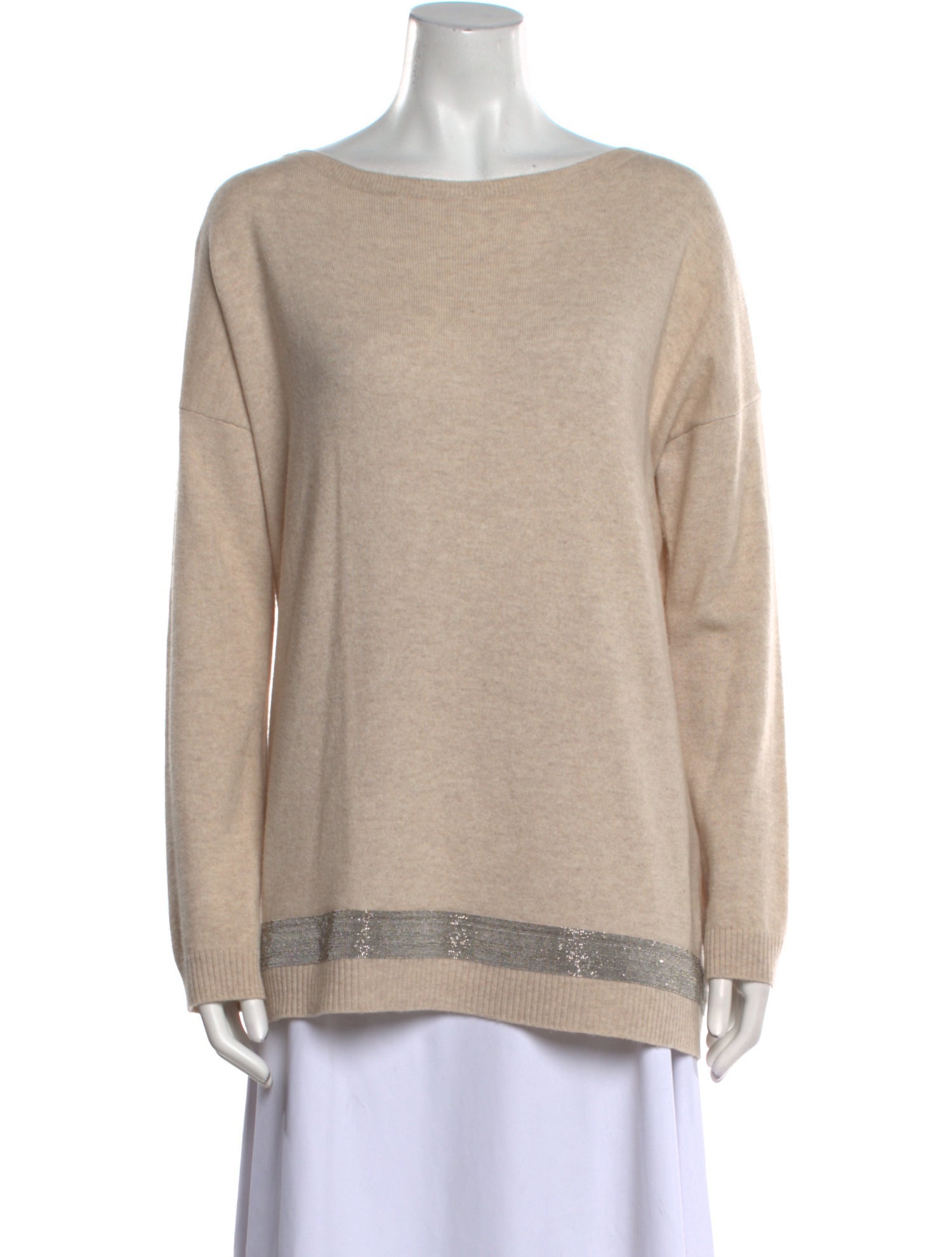 Fabiana Filippi Cashmere Bateau Neckline Sweater