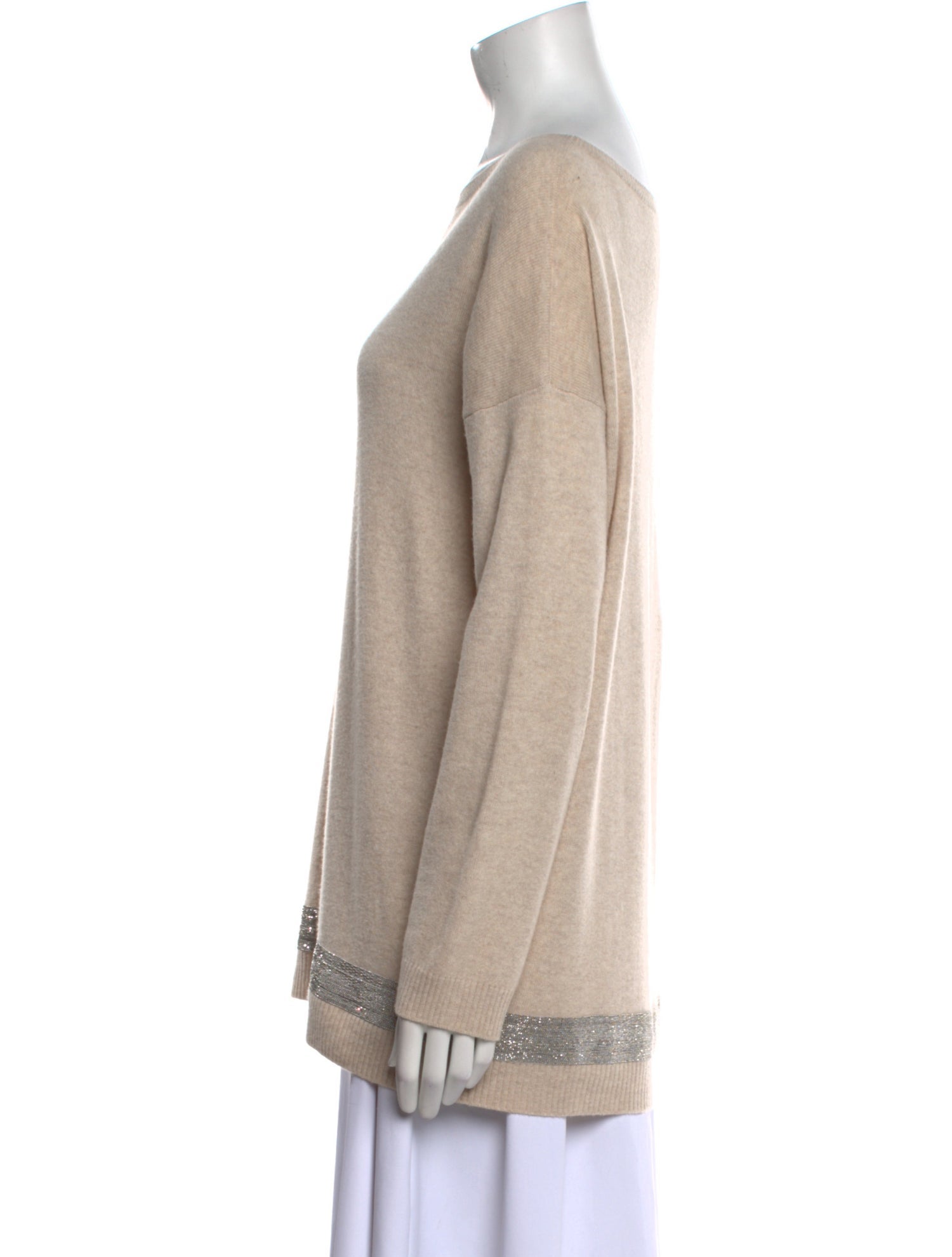 Fabiana Filippi Cashmere Bateau Neckline Sweater