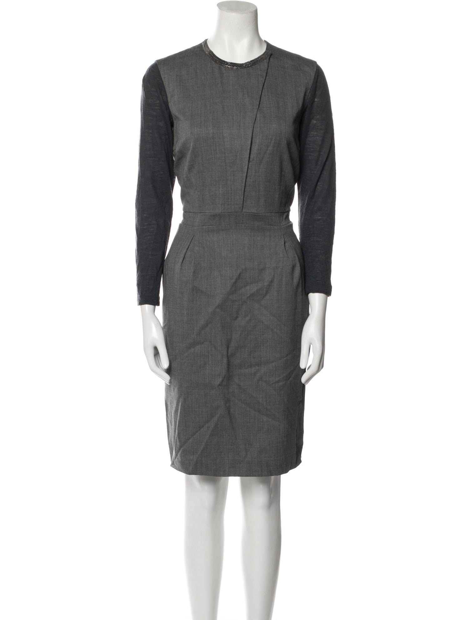 Fabiana Filippi Merino Wool Knee-Length Dress