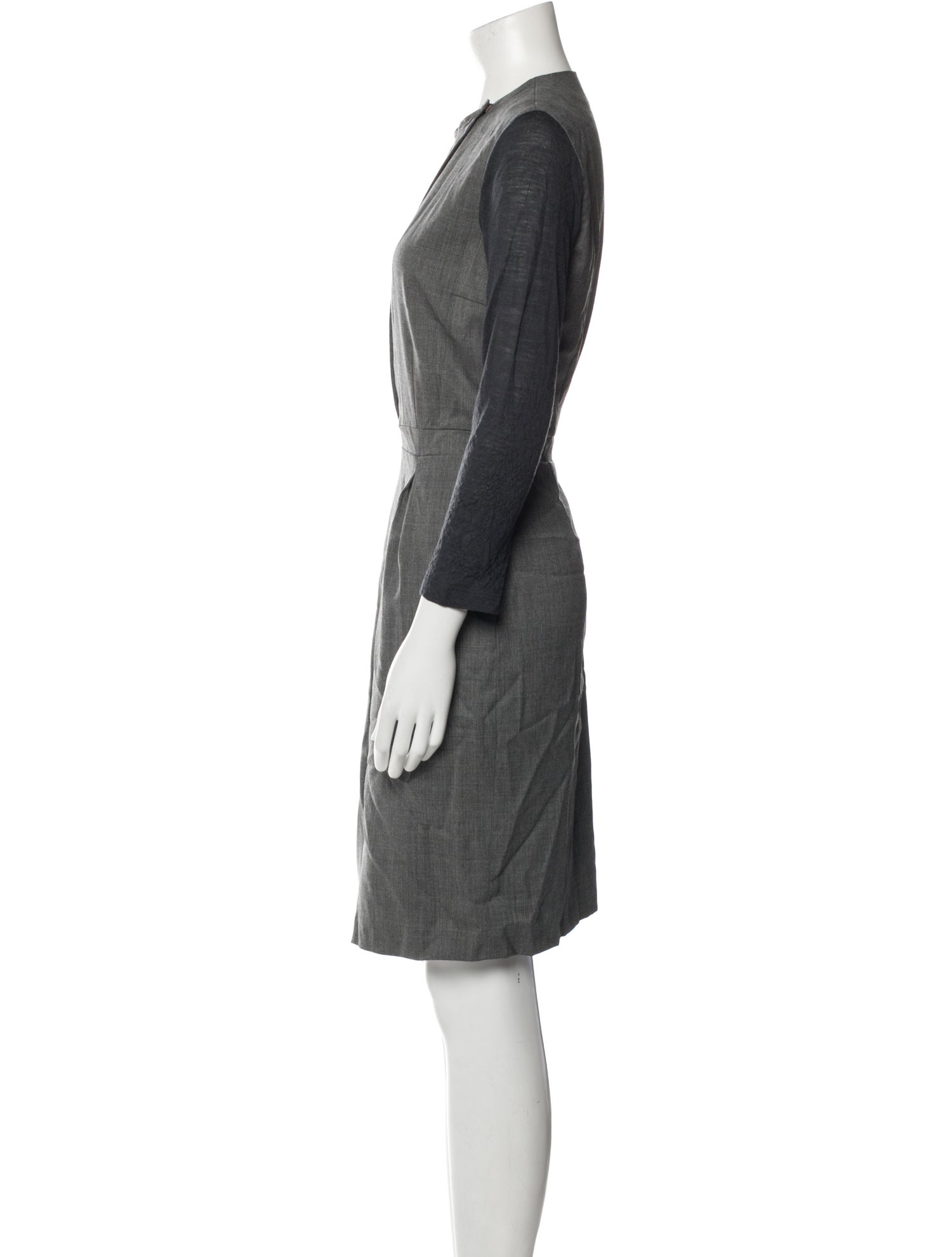 Fabiana Filippi Merino Wool Knee-Length Dress