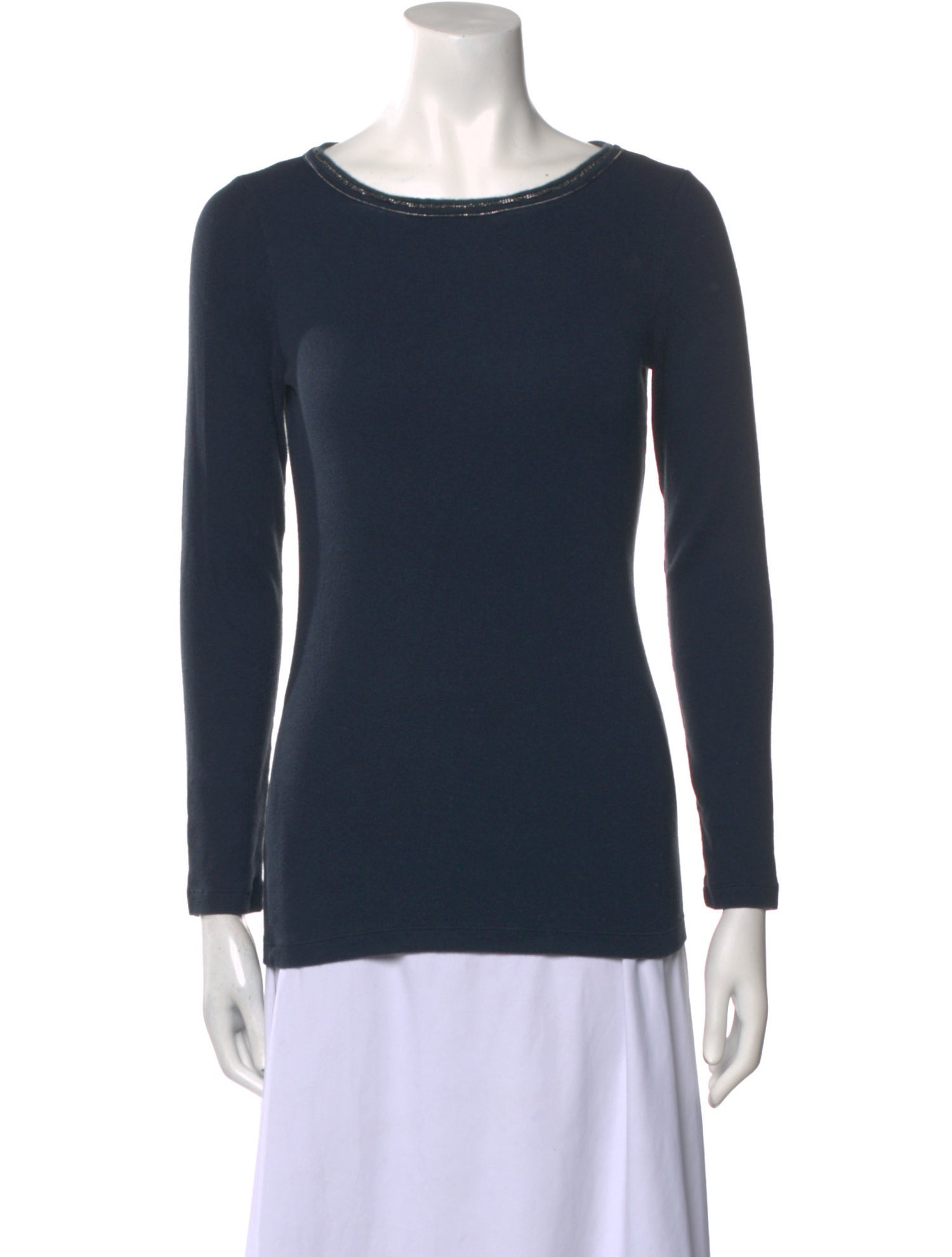 Fabiana Filippi Merino Wool Bateau Neckline Sweater