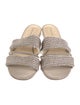Fabiana Filippi Leather Beaded Accents Slides