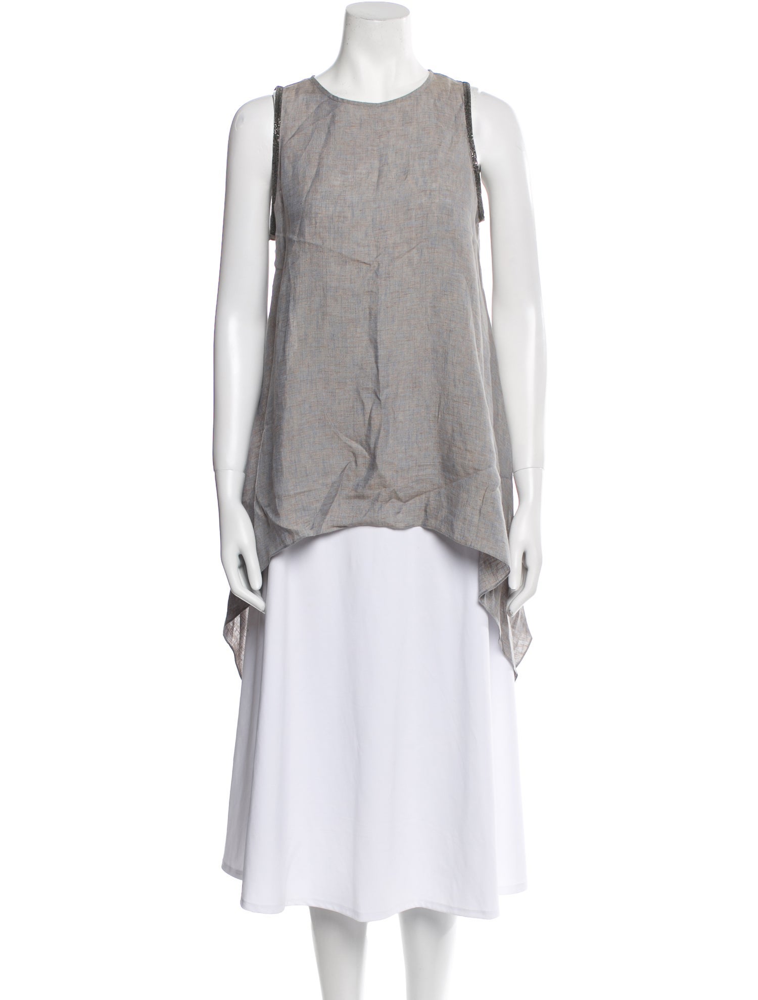 Fabiana Filippi Linen Crew Neck Tunic