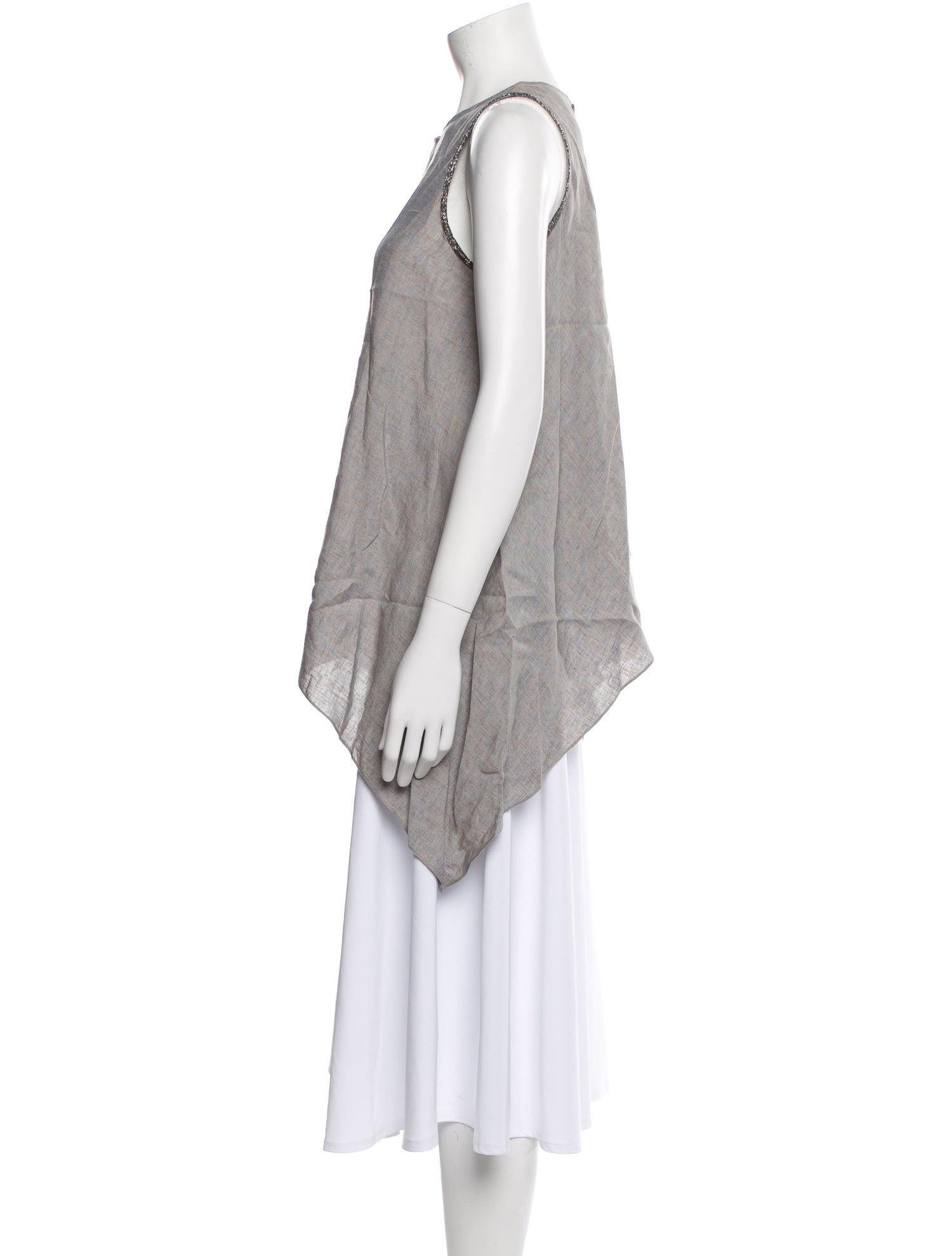 Fabiana Filippi Linen Crew Neck Tunic