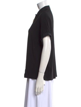 Fabiana Filippi Short Sleeve Button-Up Top