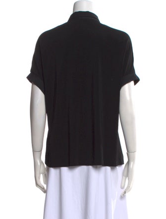 Fabiana Filippi Short Sleeve Button-Up Top