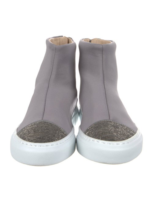 Fabiana Filippi Leather Colorblock Pattern Boots