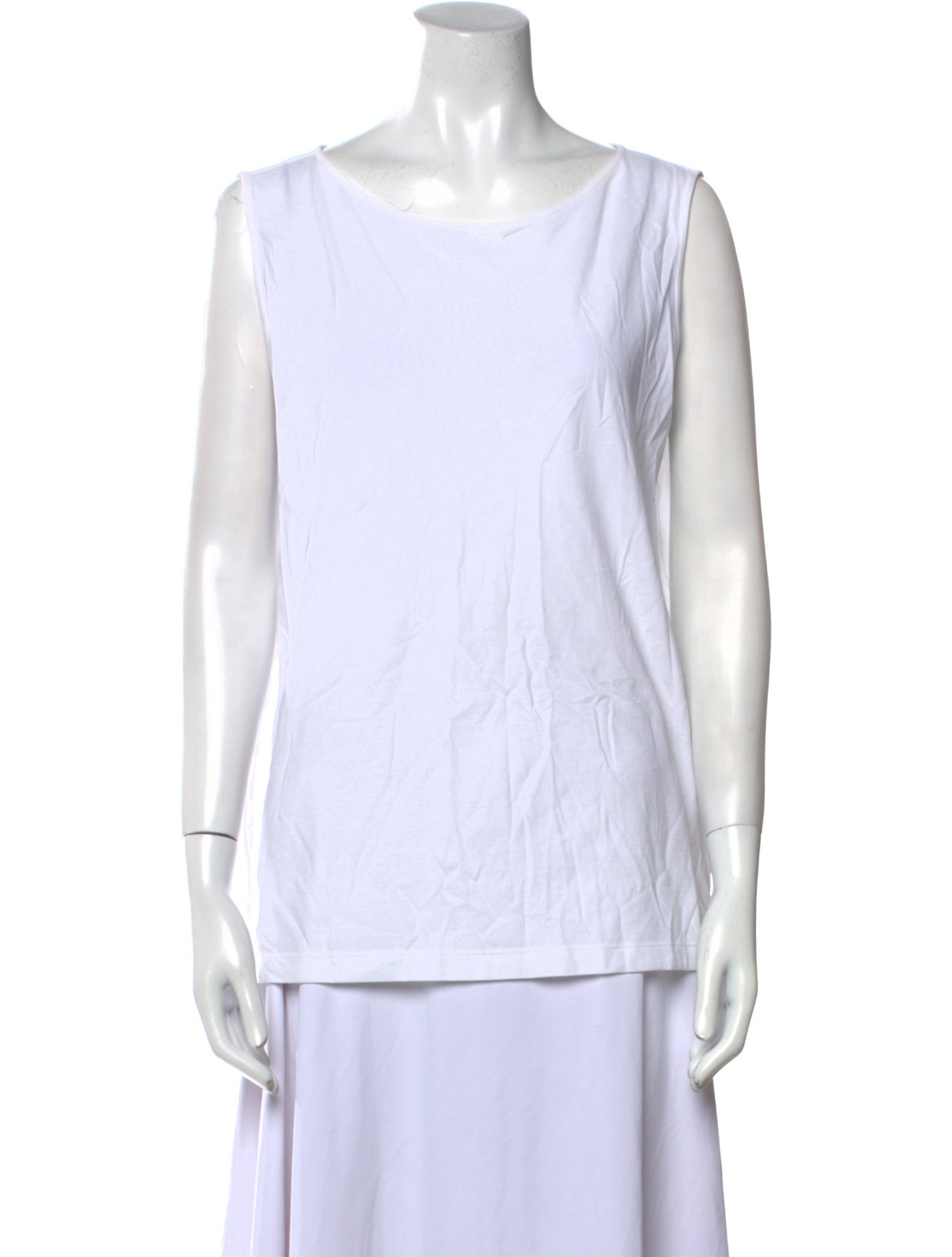 Fabiana Filippi Scoop Neck Sleeveless Top