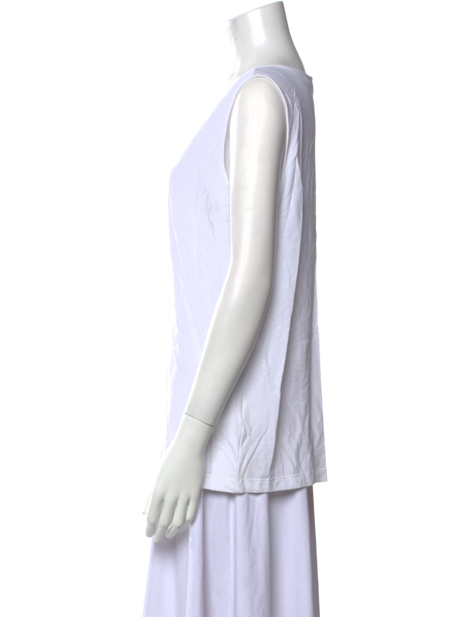 Fabiana Filippi Scoop Neck Sleeveless Top