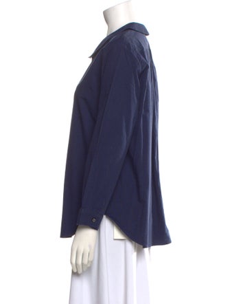 Fabiana Filippi Three-Quarter Sleeve Button-Up Top