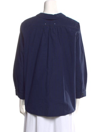 Fabiana Filippi Three-Quarter Sleeve Button-Up Top