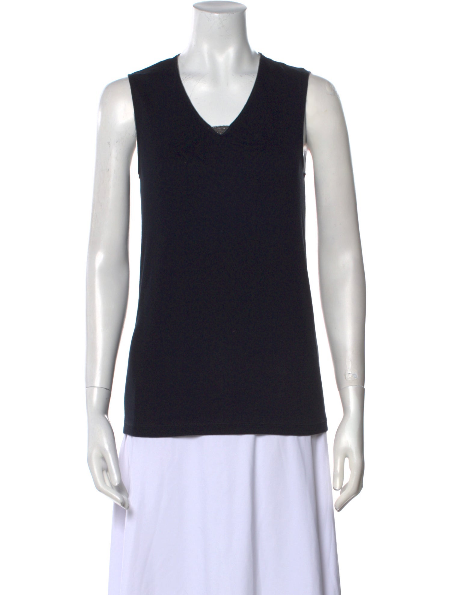 Fabiana Filippi Scoop Neck Sleeveless Top