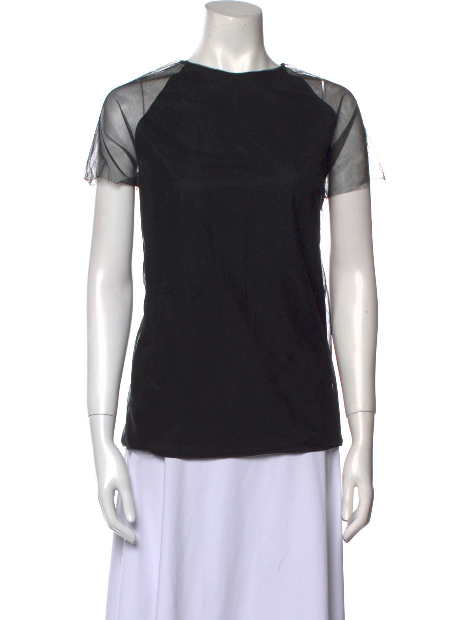 Fabiana Filippi Bateau Neckline Short Sleeve Top