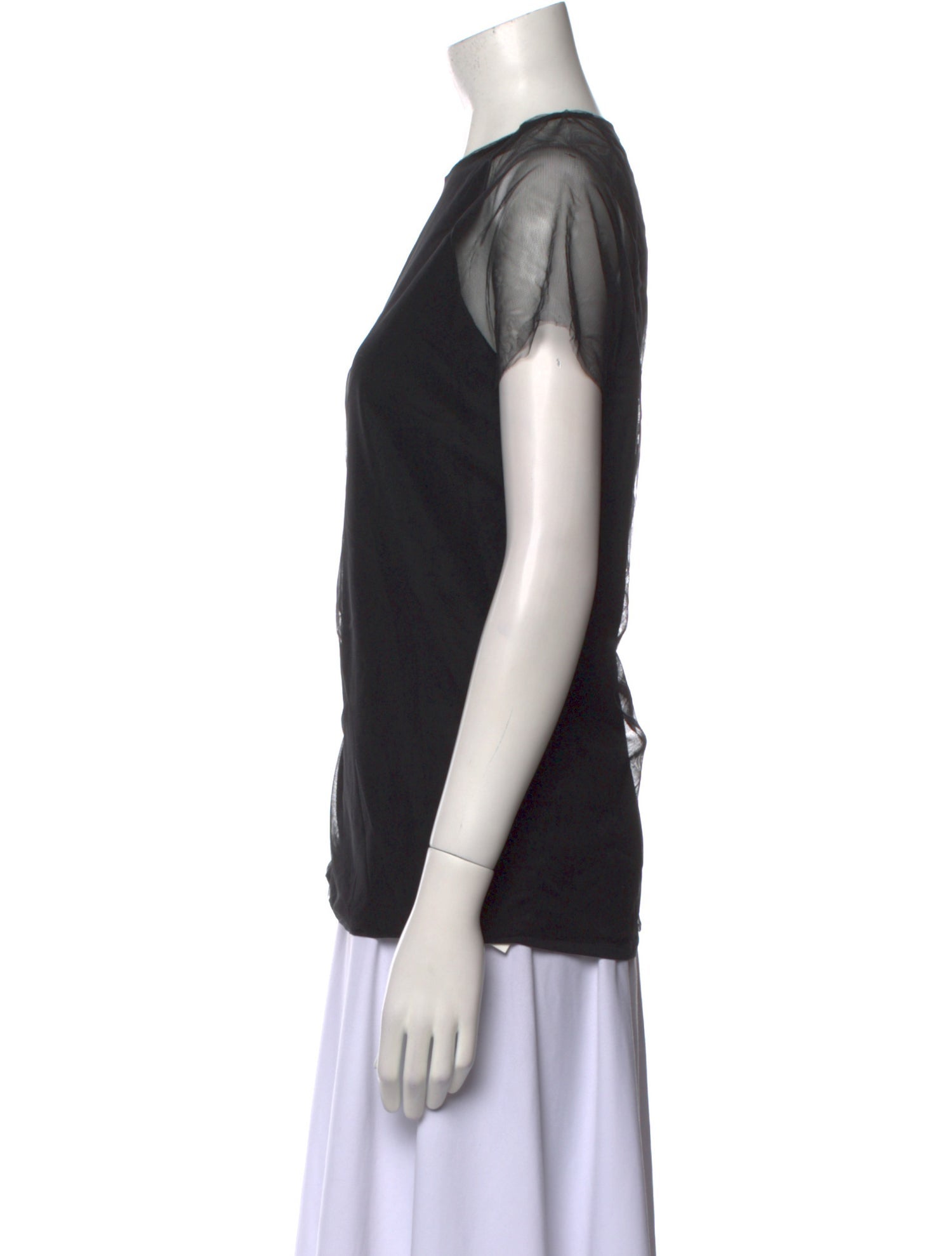 Fabiana Filippi Bateau Neckline Short Sleeve Top