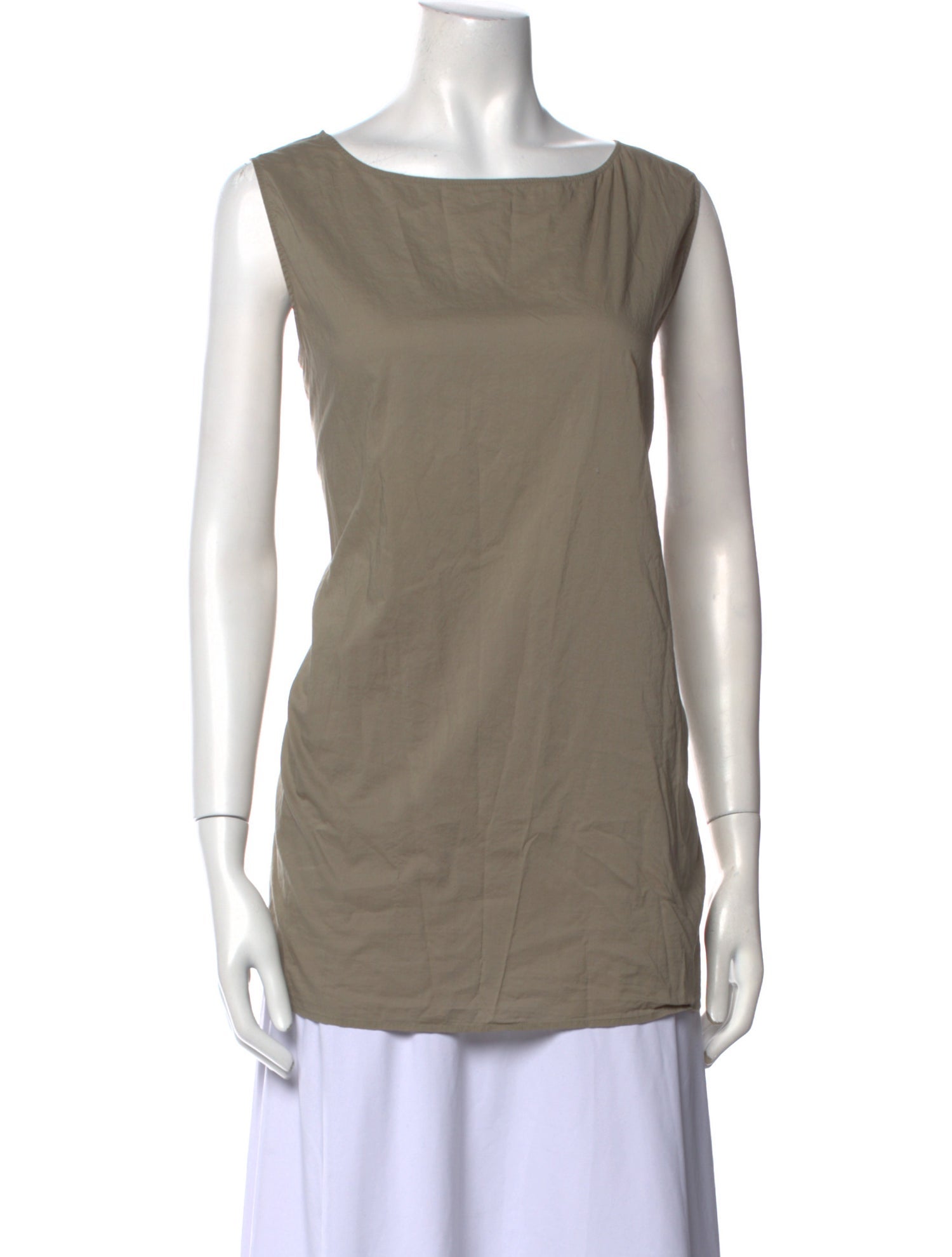 Fabiana Filippi Silk Scoop Neck Top