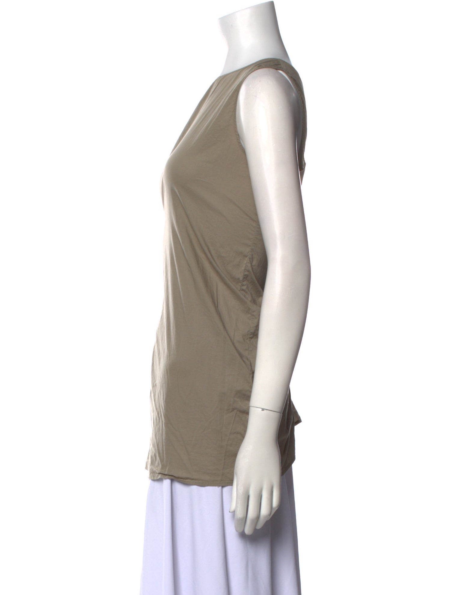 Fabiana Filippi Silk Scoop Neck Top