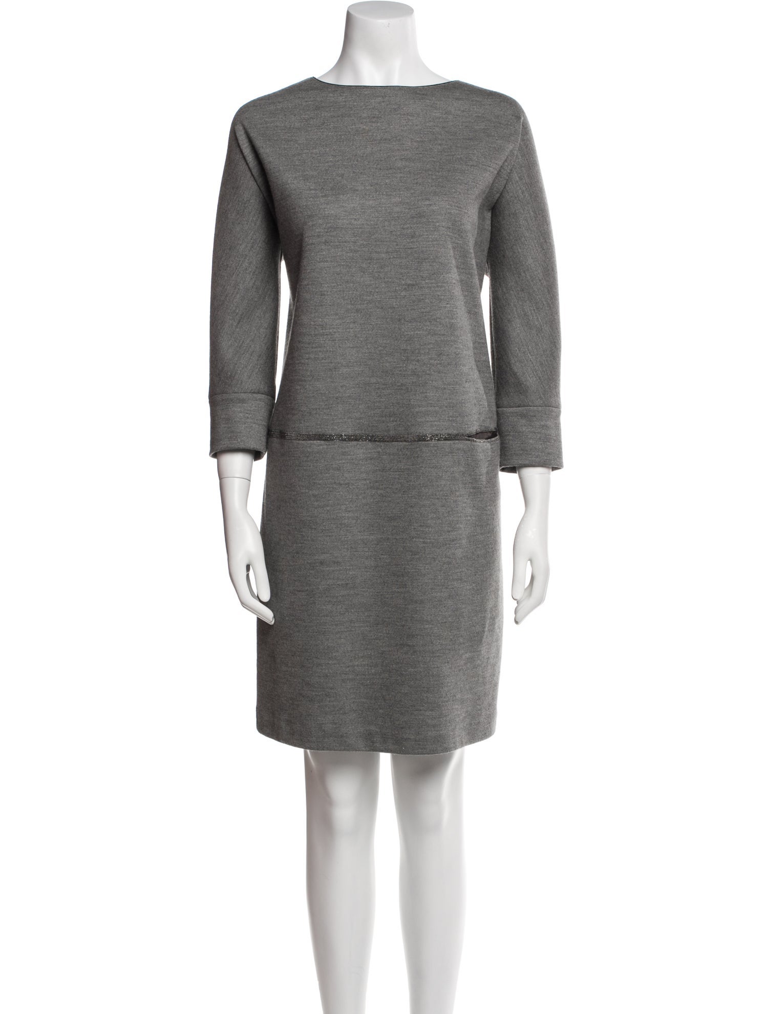 Fabiana Filippi Bateau Neckline Knee-Length Dress