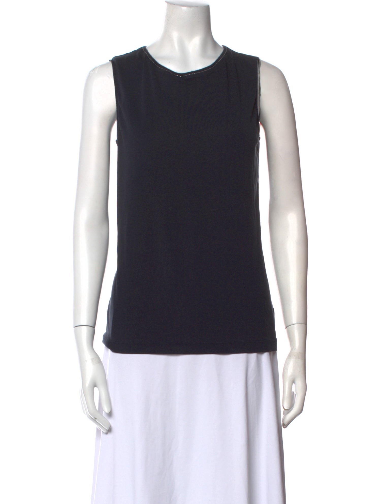 Fabiana Filippi Crew Neck Sleeveless Top