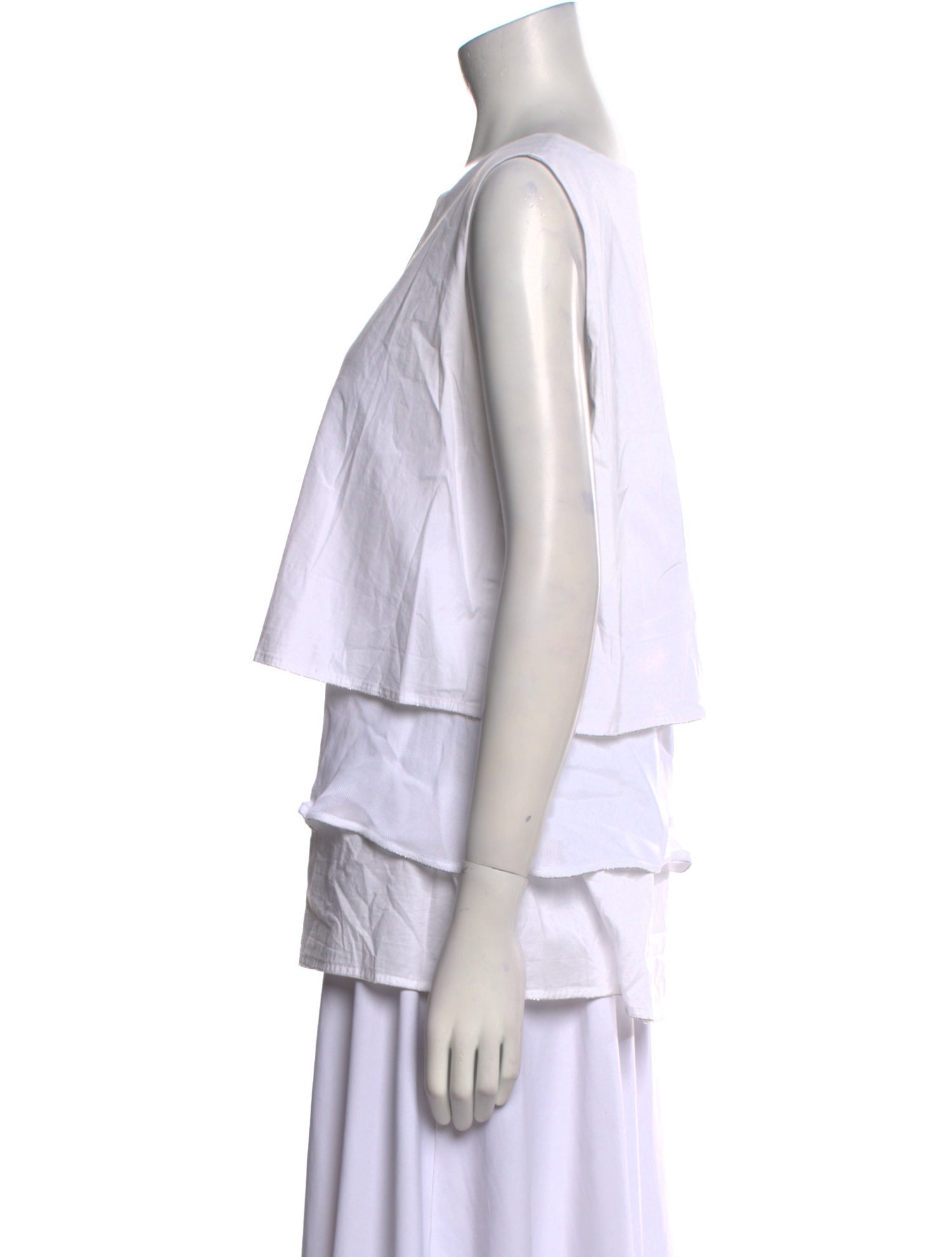 Fabiana Filippi Scoop Neck Sleeveless Top