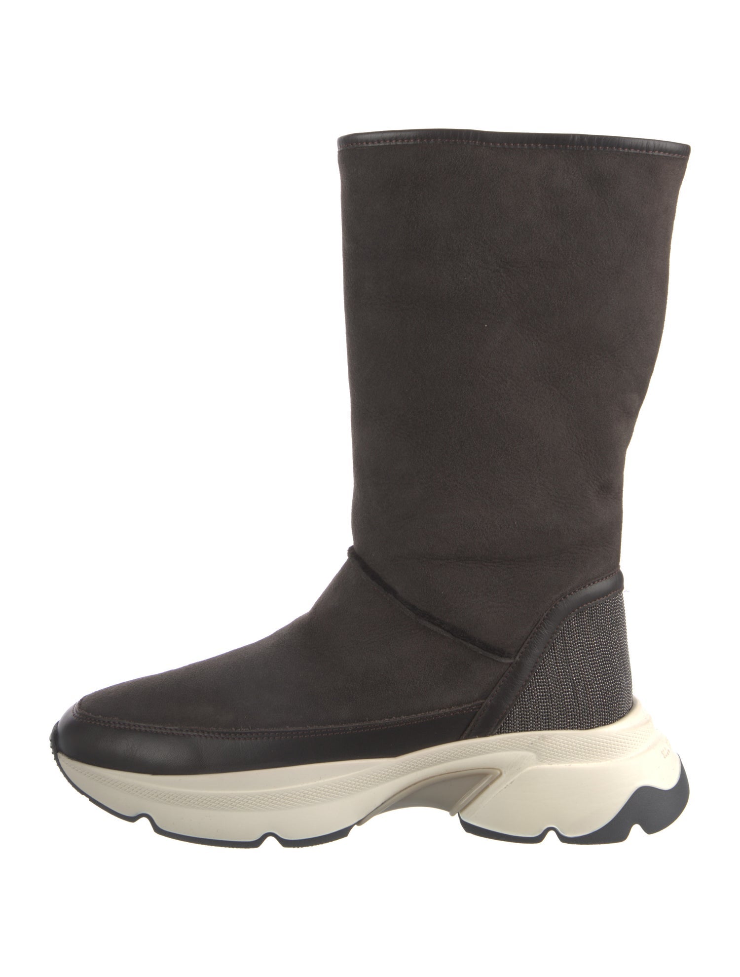 Fabiana Filippi Suede Beaded Accents Boots