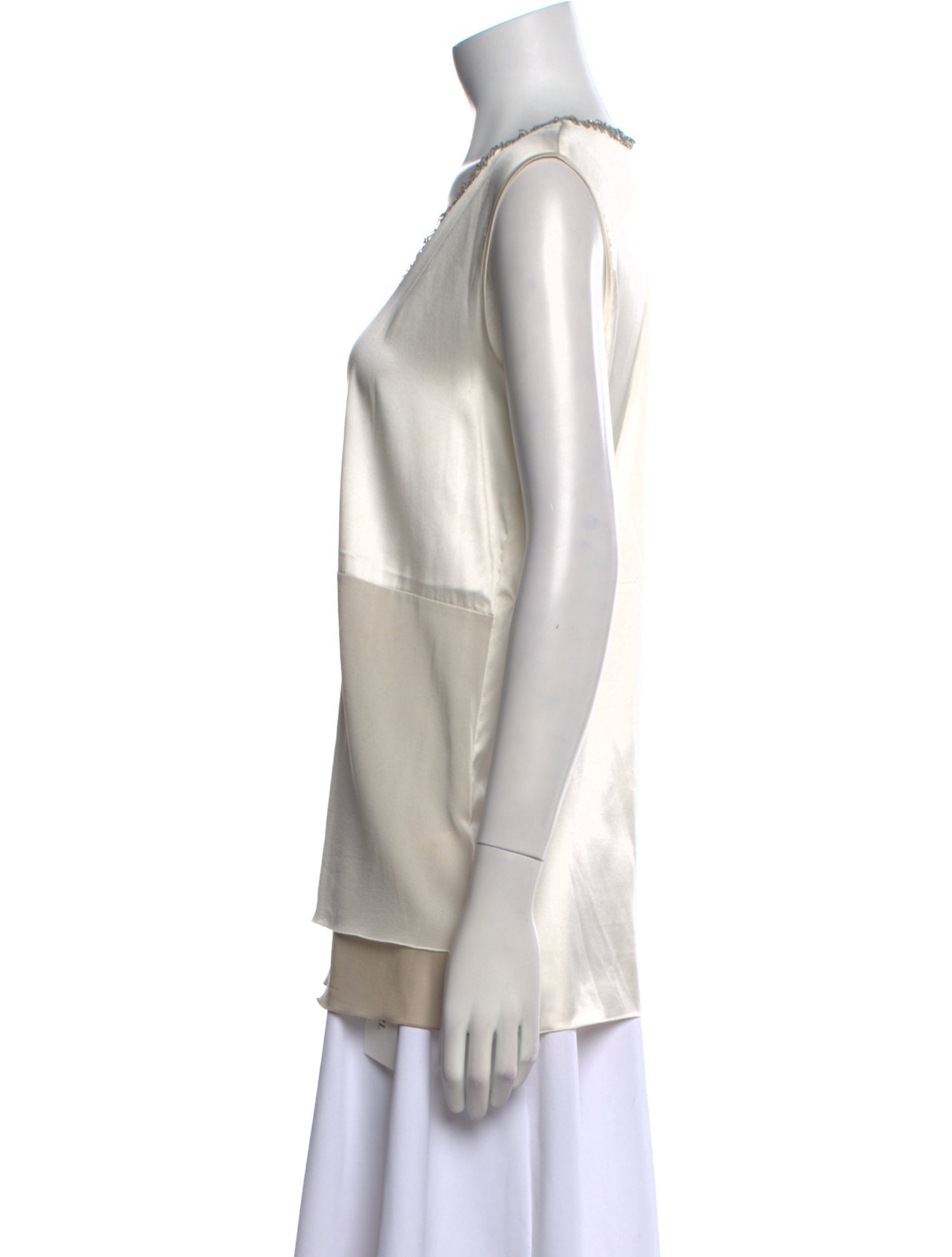 Fabiana Filippi Silk V-Neck Top