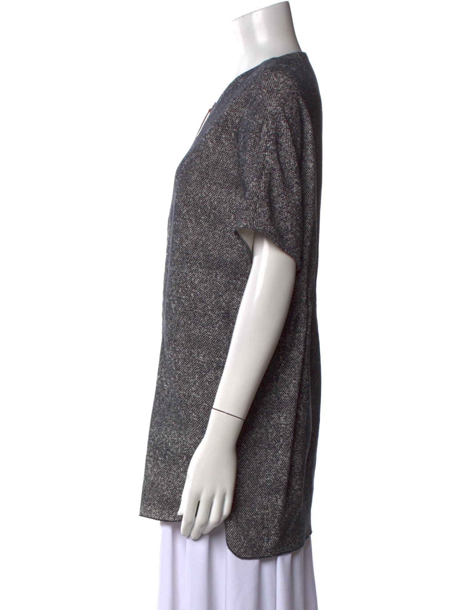 Fabiana Filippi Crew Neck Short Sleeve Tunic