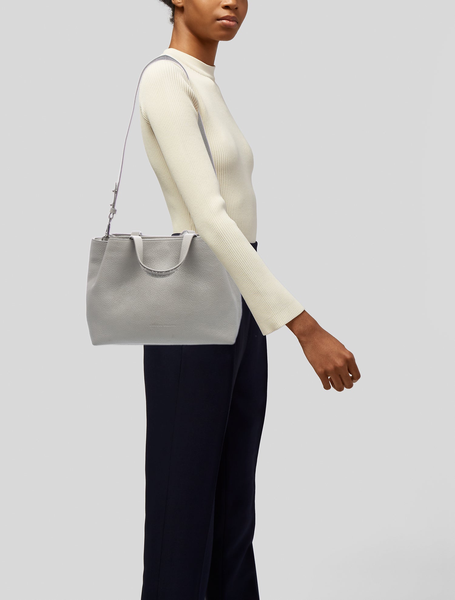 Fabiana Filippi Leather Top Handle Bag