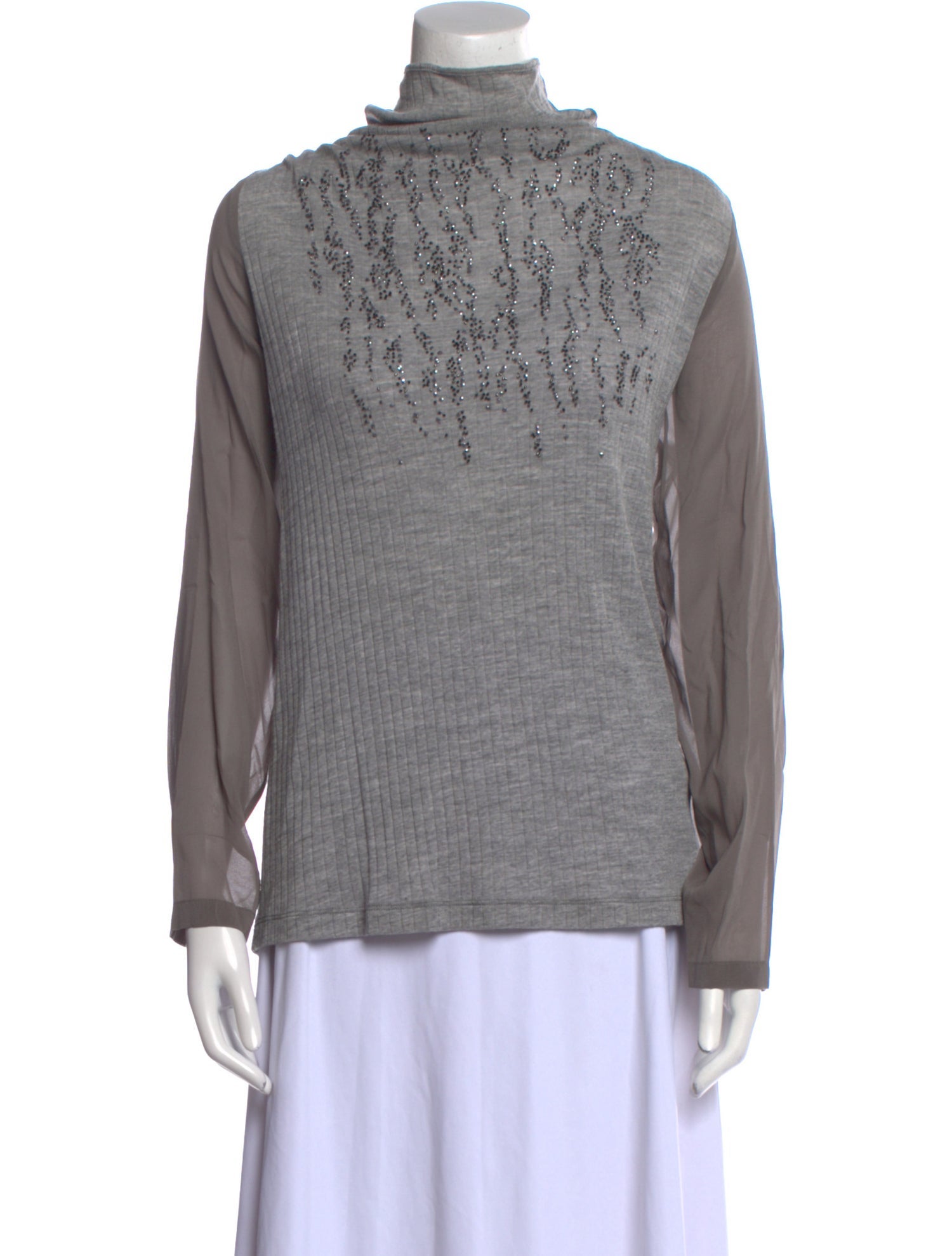 Fabiana Filippi Merino Wool Turtleneck Sweatshirt