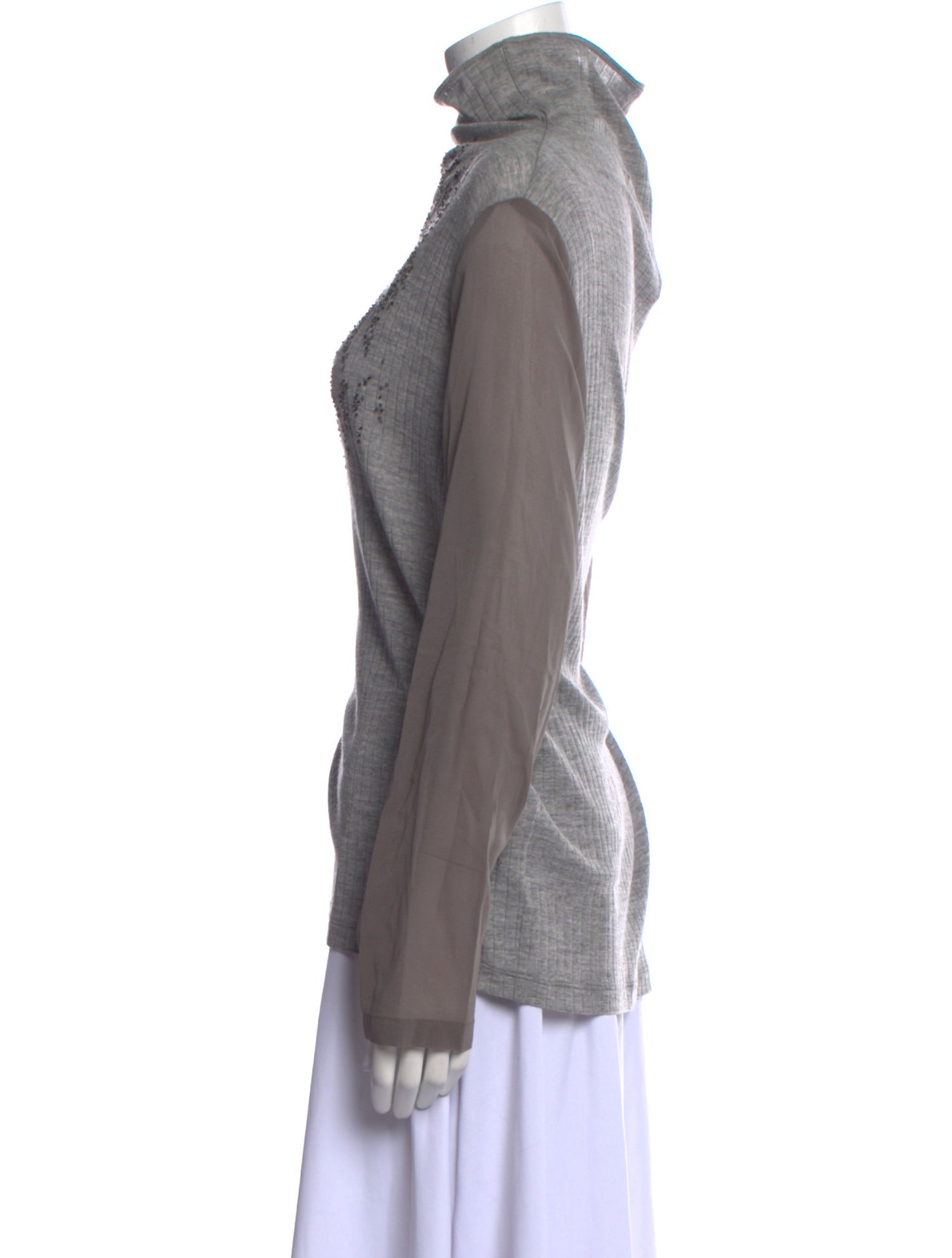 Fabiana Filippi Merino Wool Turtleneck Sweatshirt