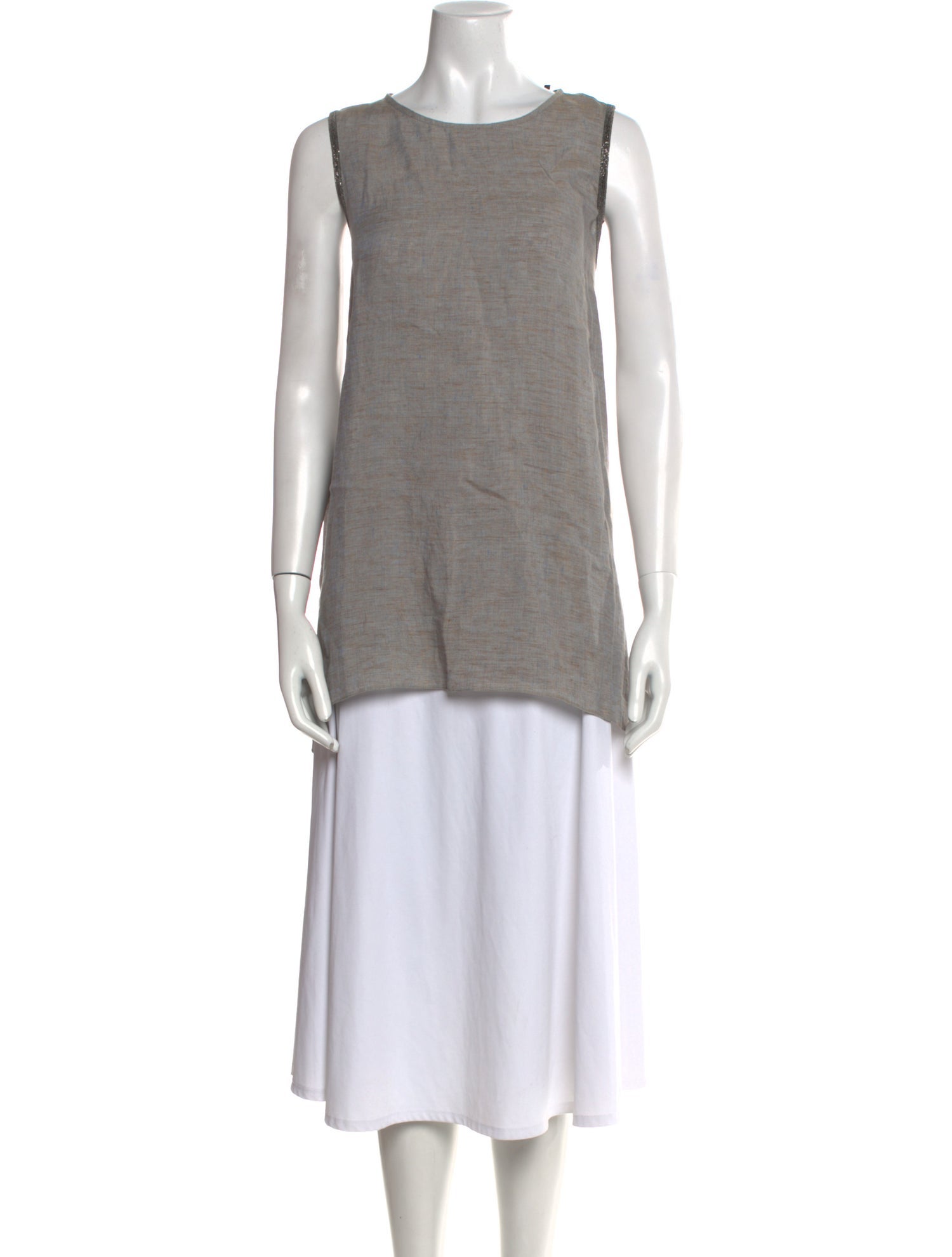 Fabiana Filippi Linen Scoop Neck Tunic w/ Tags