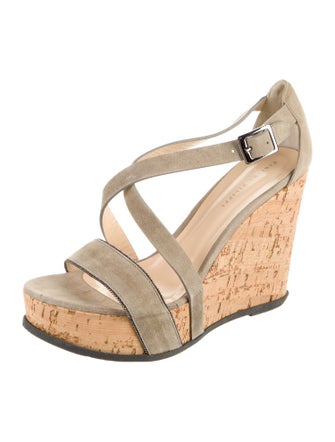 Fabiana Filippi Suede Beaded Accents Sandals