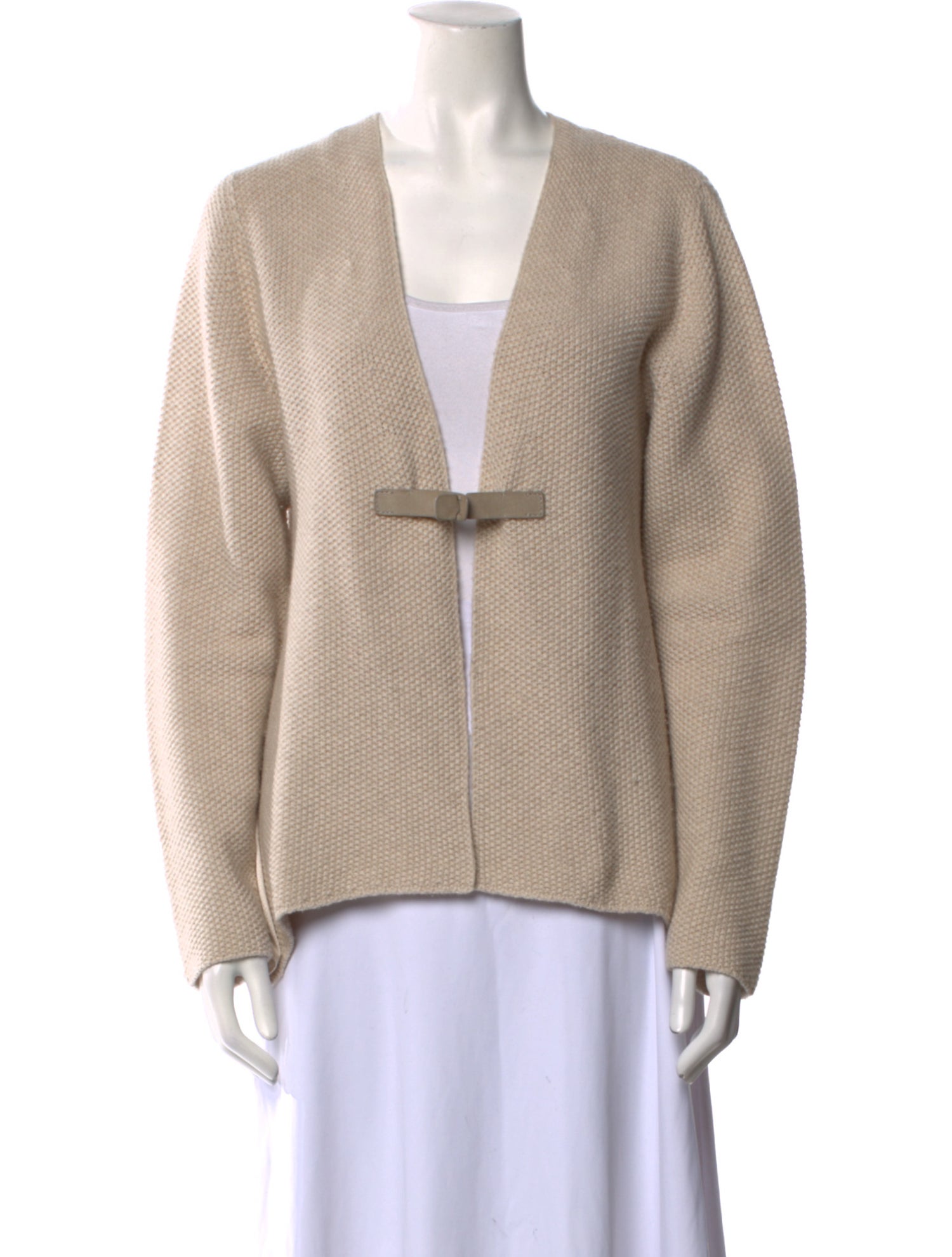 Fabiana Filippi Virgin Wool Open Front Sweater
