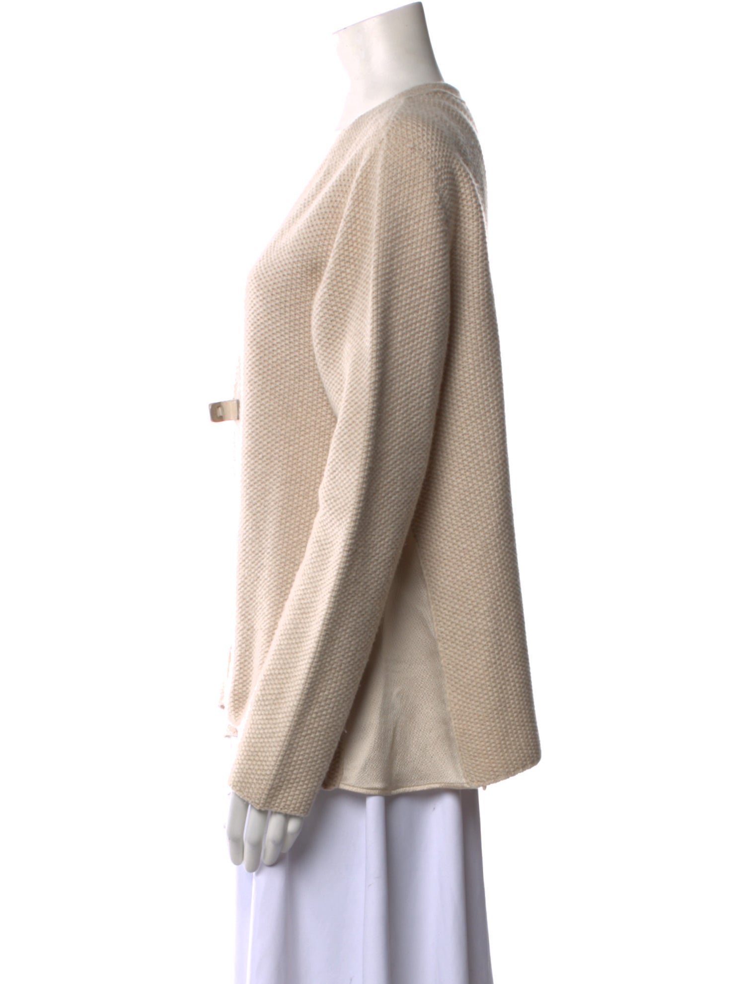 Fabiana Filippi Virgin Wool Open Front Sweater