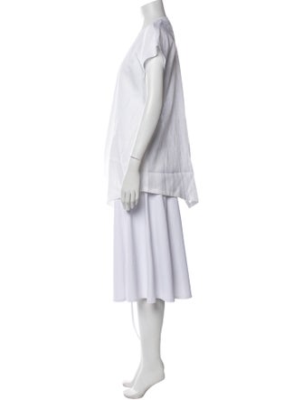 Fabiana Filippi Linen V-Neck Blouse