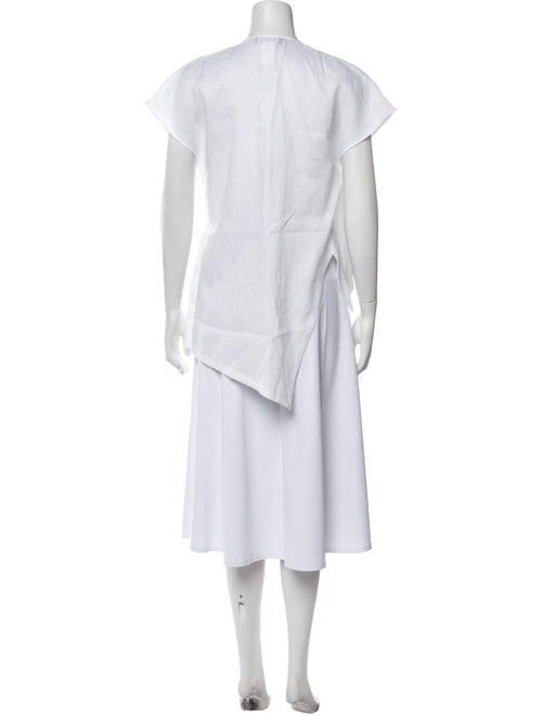 Fabiana Filippi Linen V-Neck Blouse