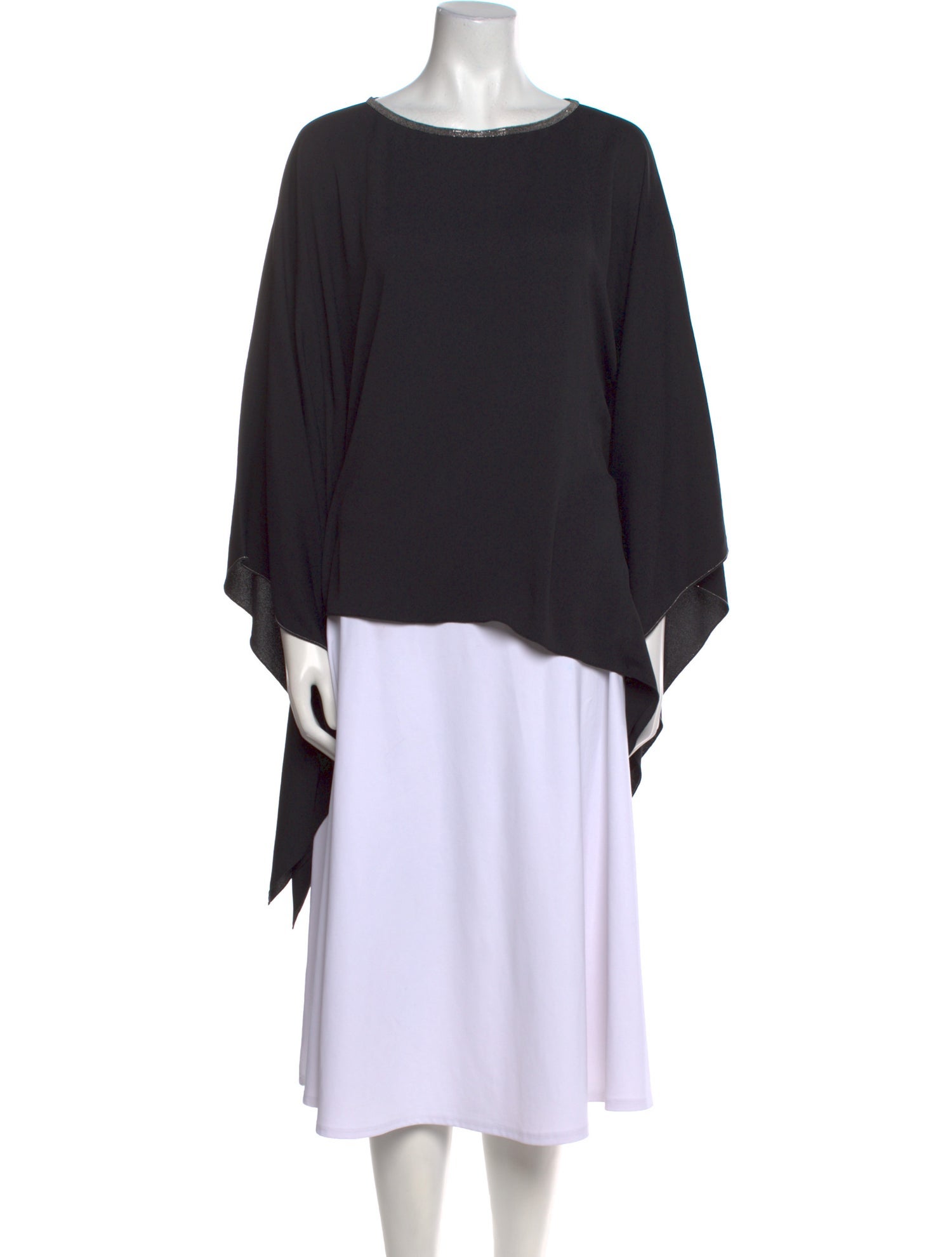 Fabiana Filippi Scoop Neck Three-Quarter Sleeve Blouse w/ Tags