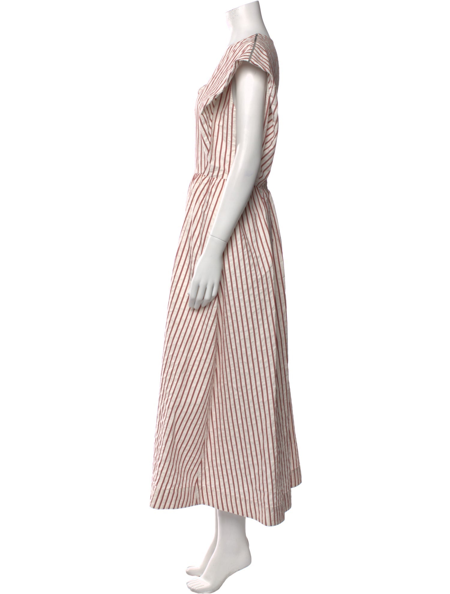 Fabiana Filippi Striped Long Dress